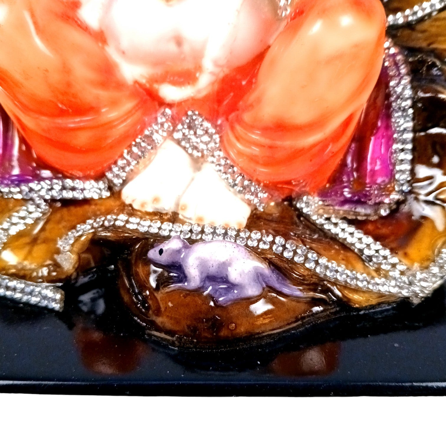 Ganpati Bappa Murti | Spiritual Home & Office Decor Idol | Religious Table Decor, Diwali & Festive Gift - 8 Inch - Apkamart