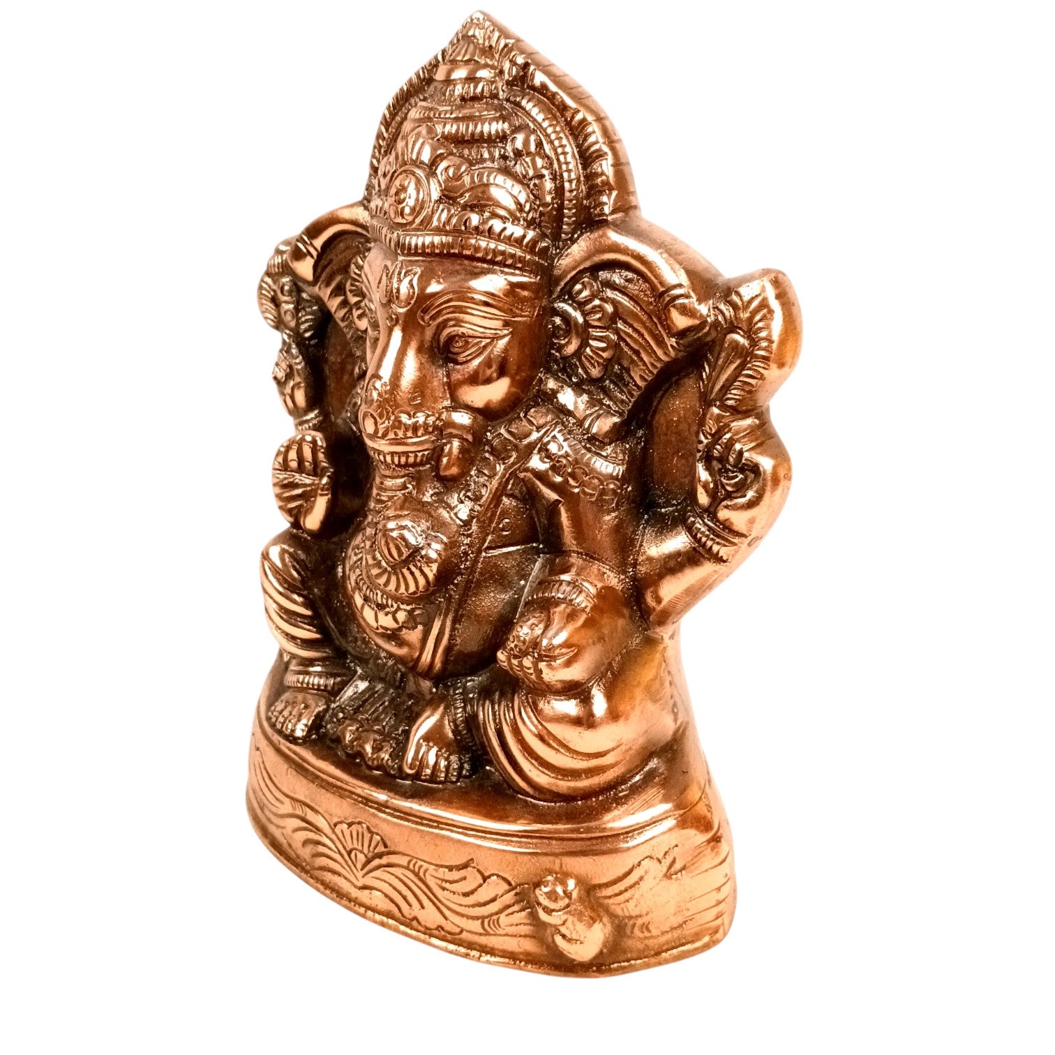Ganesh Statue for Home Decor & Pooja | Lord Ganesha Idol for Mandir, Living Room & Office | Spiritual Decorative Showpiece for Gifting - 11 Inch - Apkamart