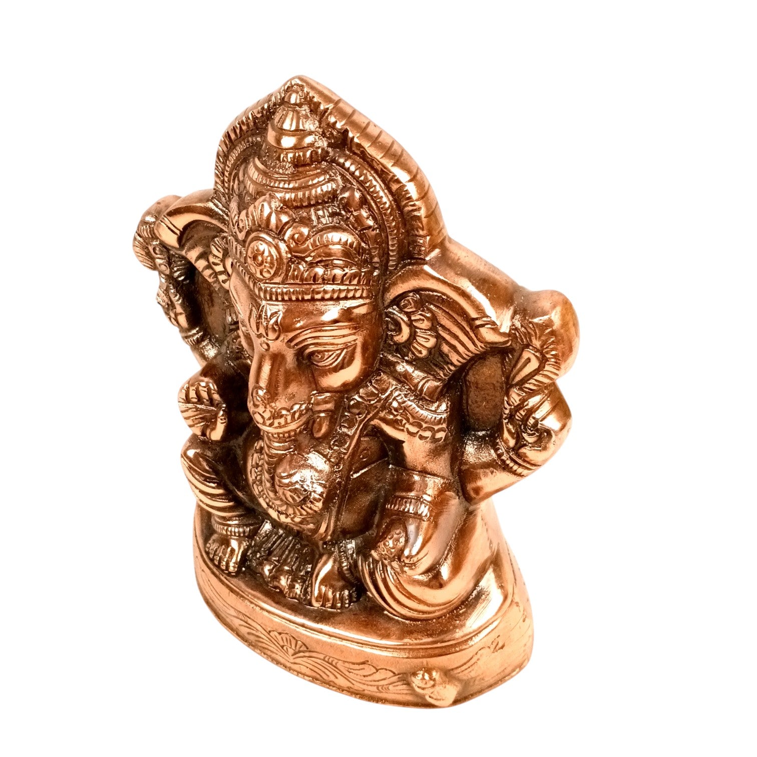 Ganesh Statue for Home Decor & Pooja | Lord Ganesha Idol for Mandir, Living Room & Office | Spiritual Decorative Showpiece for Gifting - 11 Inch - Apkamart