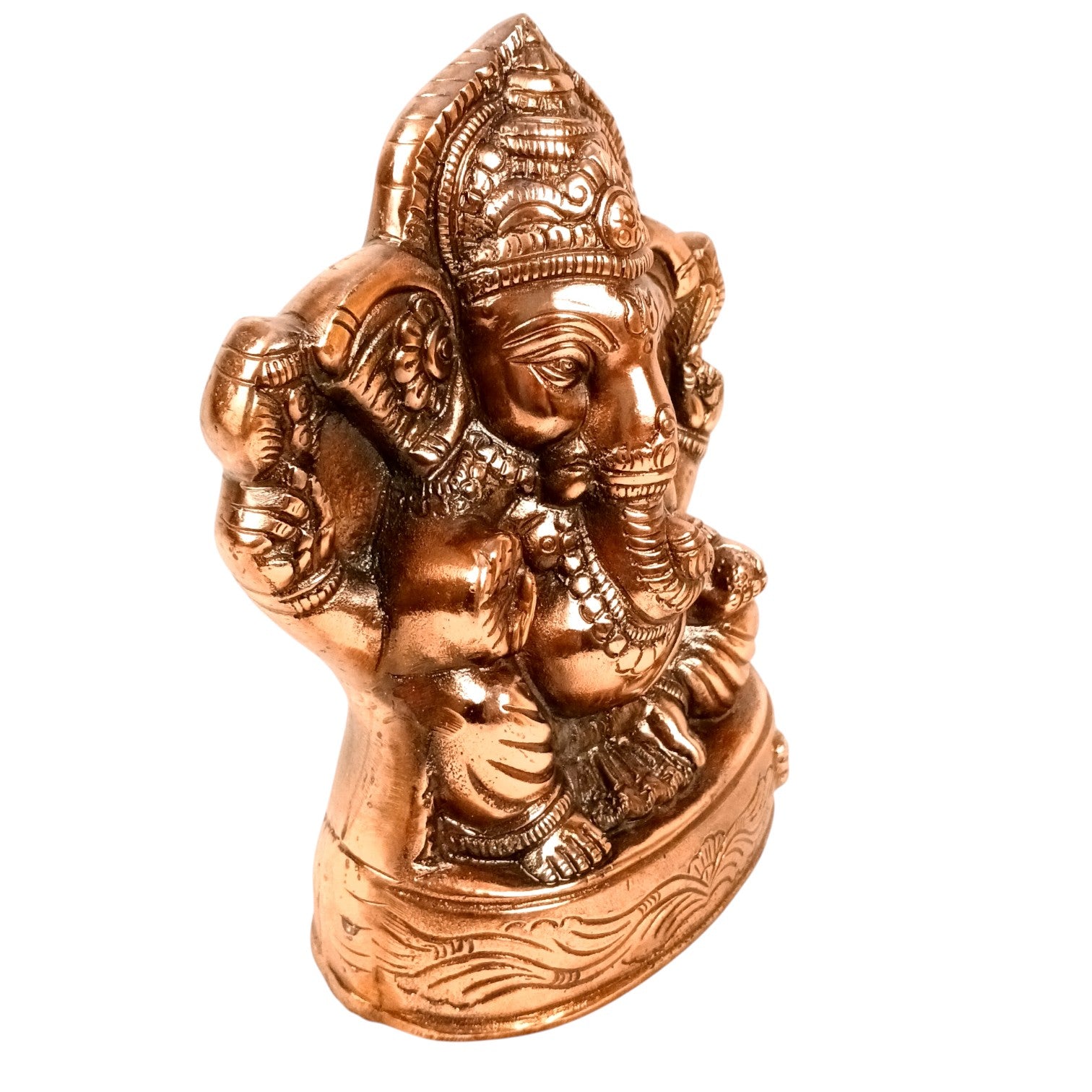 Ganesh Statue for Home Decor & Pooja | Lord Ganesha Idol for Mandir, Living Room & Office | Spiritual Decorative Showpiece for Gifting - 11 Inch - Apkamart