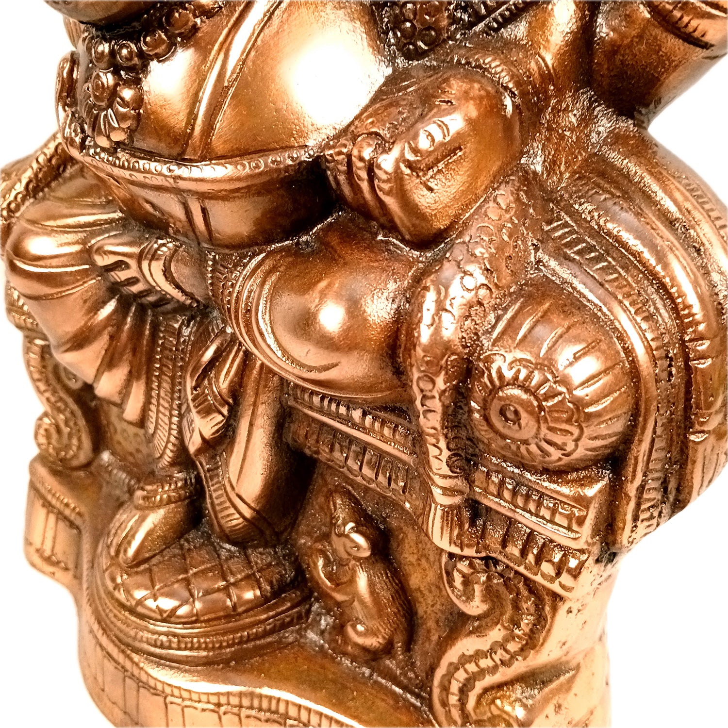 Ganesh Idol | Lord Ganesha Statue Murti | Religious & Spiritual Art - For Puja, Home & Entrance Living Room Decor & Gift - 18 Inch - Apkamart