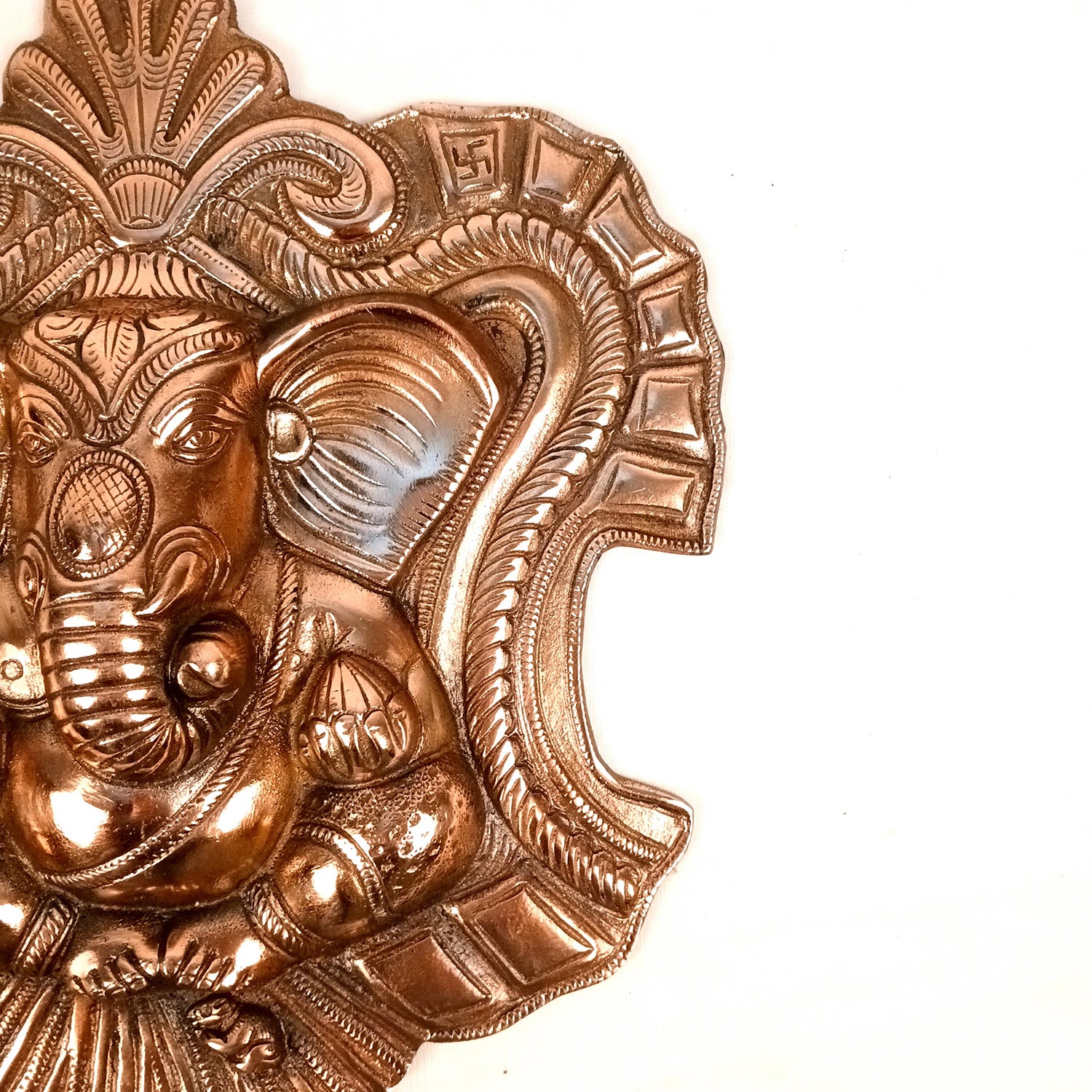 Ganesh Wall Hanging Statue | Ganesha Wall Idol for Puja, Home, Living Room Decor | Diwali & Housewarming Gift - 13 Inch - Apkamart