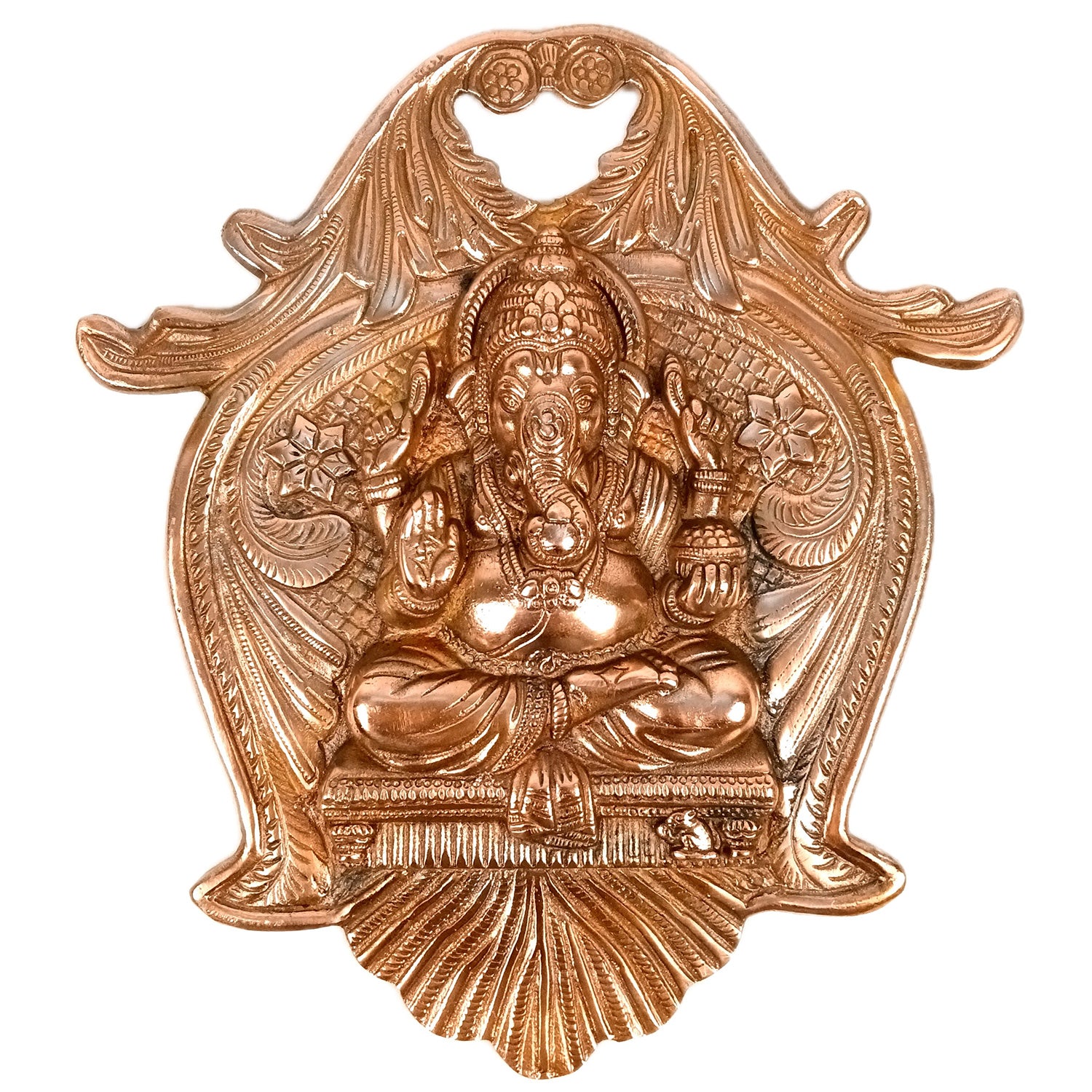 Ganesh Wall Hanging Statue | Ganesh Wall Idol for Puja, Home, Living Room Decor | Diwali & Housewarming Gift - 13 Inch - Apkamart