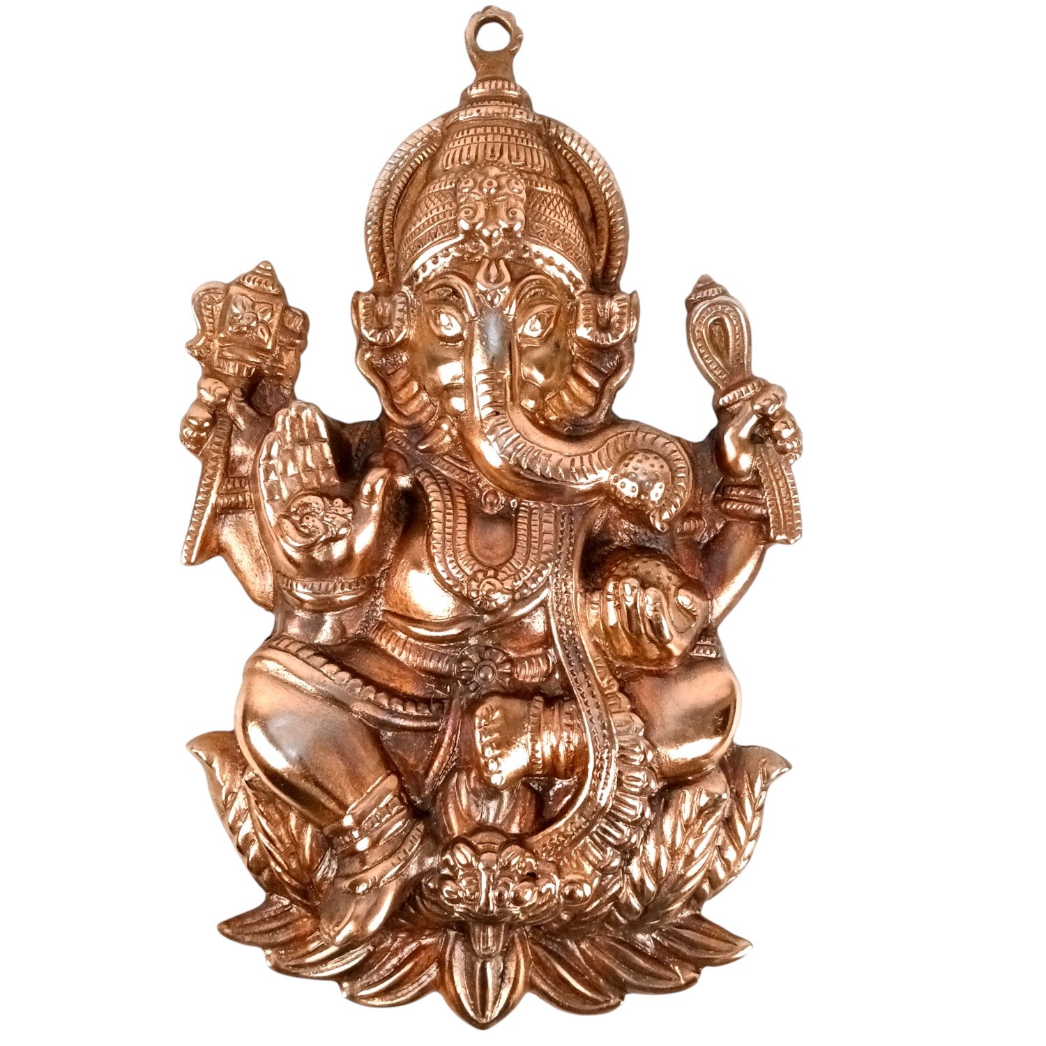 Ganesh Wall Hanging | Spiritual Wall Decor | Handcrafted Home Decor for Living Room & Bedroom | Premium Ganpati Ji Hanging | Housewarming & Birthday Gift Item - 16 Inch - Apkamart