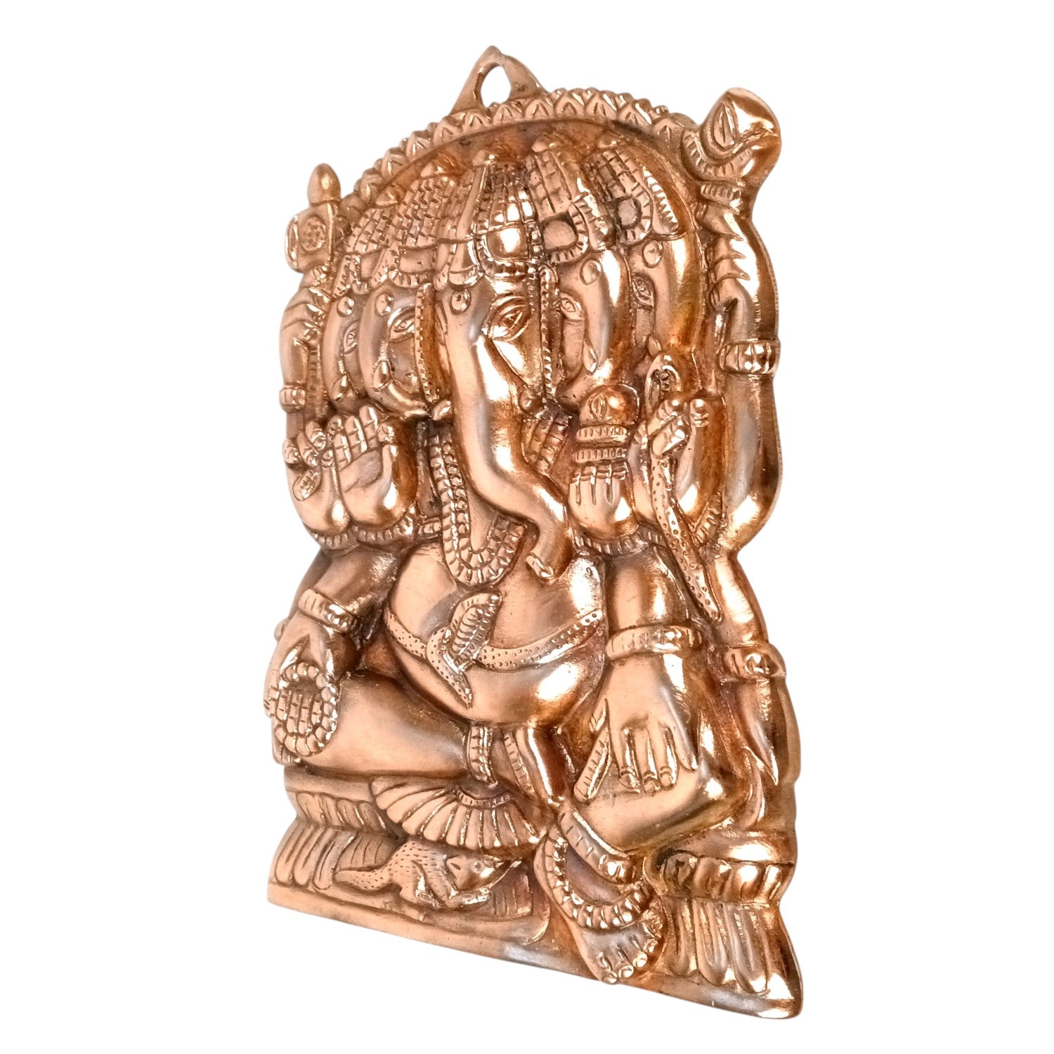 Ganesh Ji Saptmukhi Wall Hanging Showpiece | Ganpati Idol for Wall Decor | Handcrafted Home Decor | Spiritual Gift for Housewarming, Diwali & Birthday - 14 Inch - Apkamart