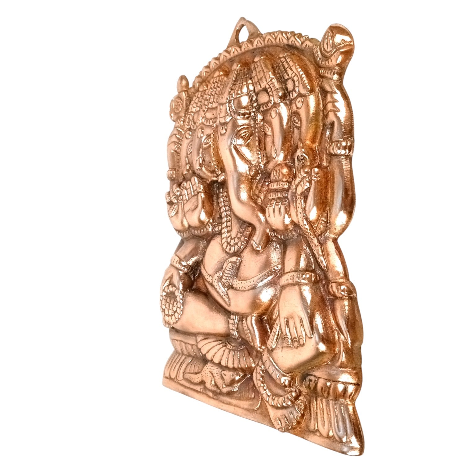 Ganesh Ji Saptmukhi Wall Hanging Showpiece | Ganpati Idol for Wall Decor | Handcrafted Home Decor | Spiritual Gift for Housewarming, Diwali & Birthday - 14 Inch - Apkamart