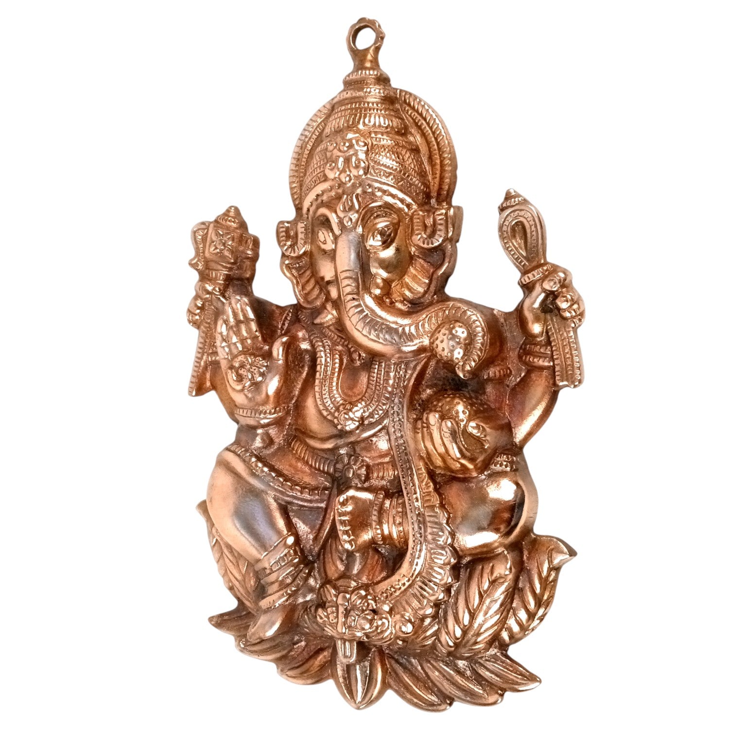 Ganesh Wall Hanging | Spiritual Wall Decor | Handcrafted Home Decor for Living Room & Bedroom | Premium Ganpati Ji Hanging | Housewarming & Birthday Gift Item - 16 Inch - Apkamart