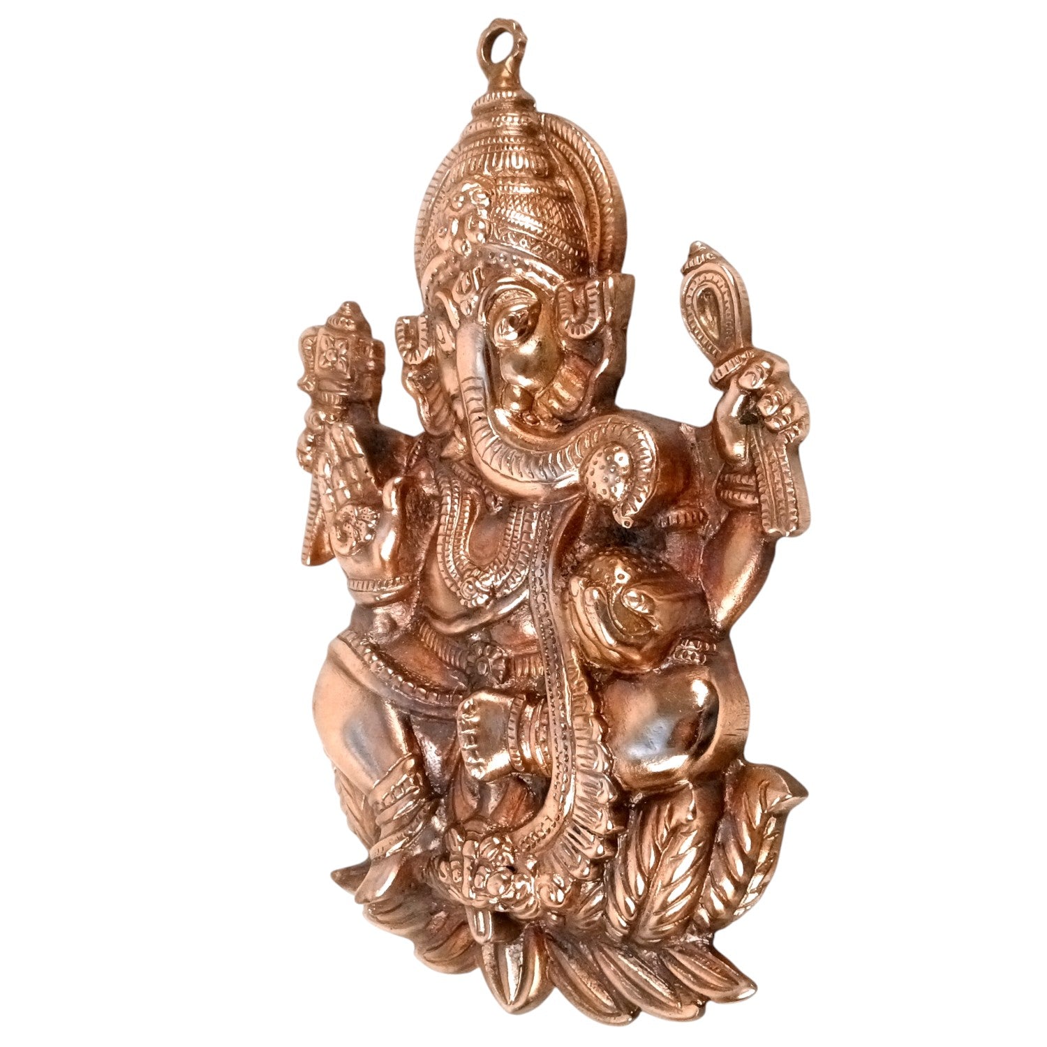 Ganesh Wall Hanging | Spiritual Wall Decor | Handcrafted Home Decor for Living Room & Bedroom | Premium Ganpati Ji Hanging | Housewarming & Birthday Gift Item - 16 Inch - Apkamart