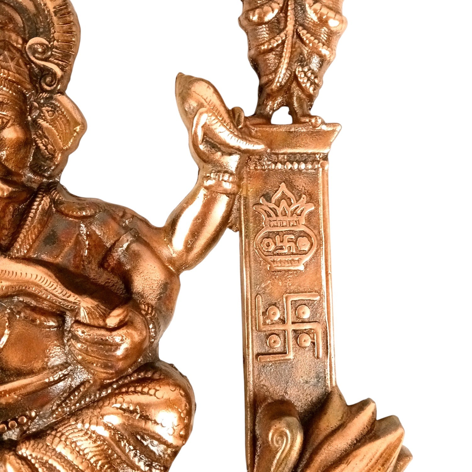 Lord Ganesh Wall Hanging | Ganpati Wall Decor for Home, Pooja Room & Entrance | Religious Decorative Idol for Living Room & Office - 21 Inch - Apkamart