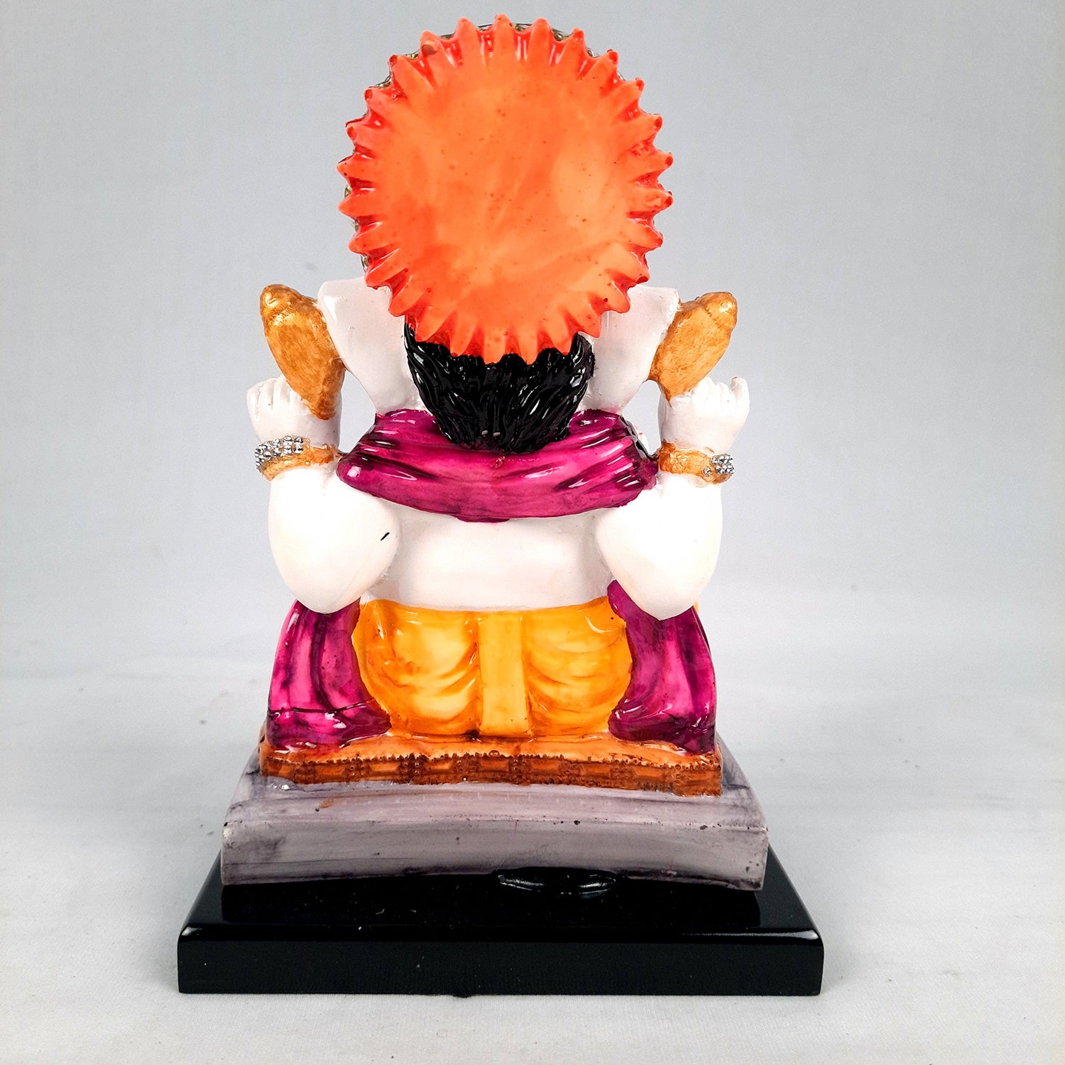 Ganesh Statue | Lord Ganesha Idol | Ganpati Murti - for Home, Puja, Living Room, Entrance, Office Desk, Table Decor & Gifts - 7 Inch - apkamart