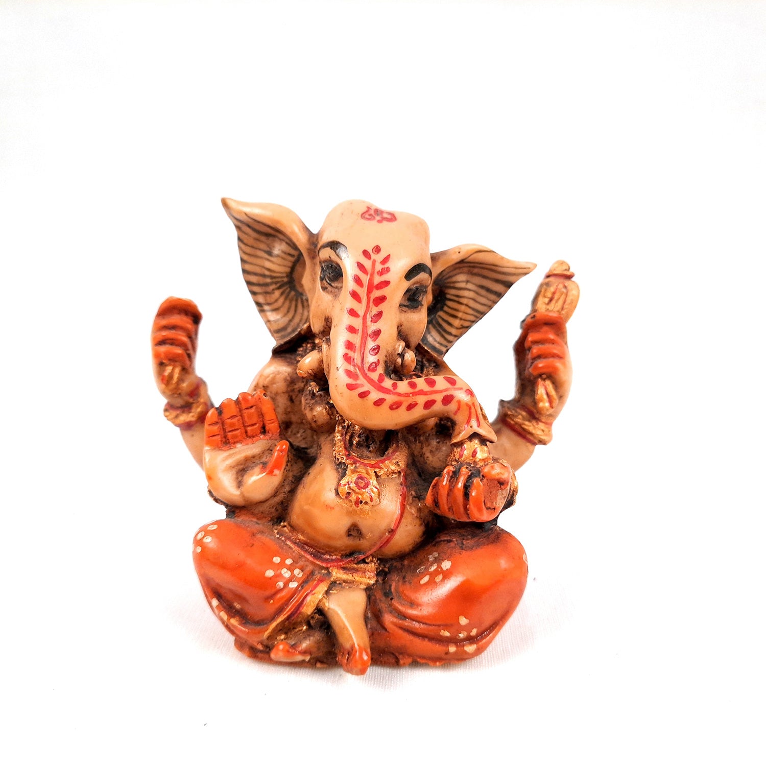 Ganesh Idol Murti | Shri Ganesha Statue | Ganpati Murti - for Puja, Home, Office Desk, Table, Living Room Decor & Gifts - 4 Inch - apkamart