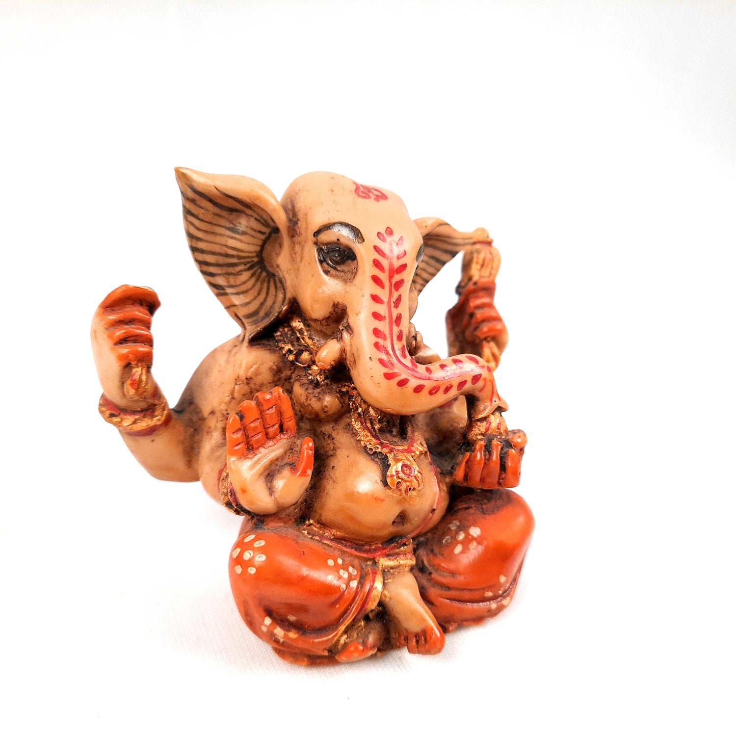 Ganesh Idol Murti | Shri Ganesha Statue | Ganpati Murti - for Puja, Home, Office Desk, Table, Living Room Decor & Gifts - 4 Inch - apkamart