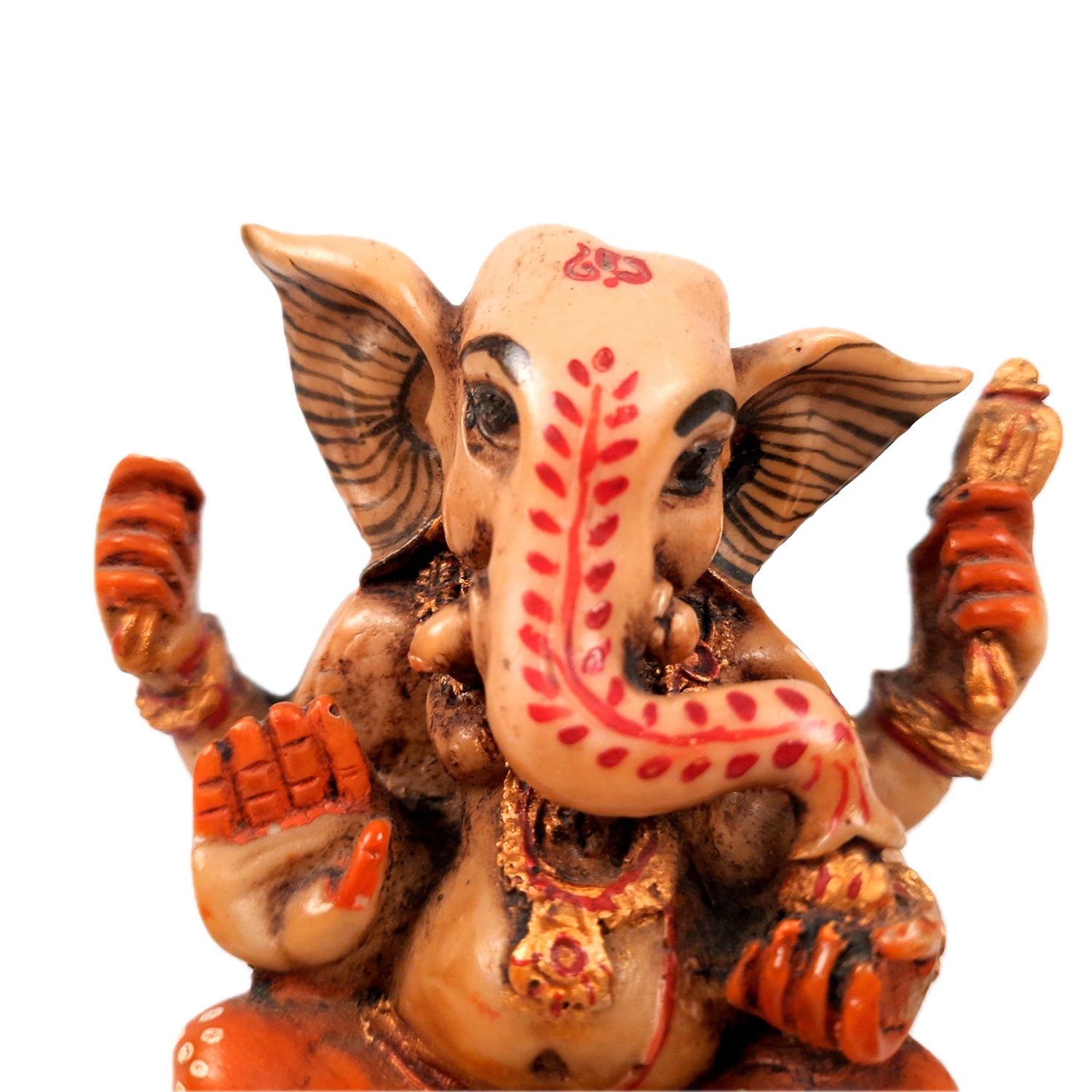 Ganesh Idol Murti | Shri Ganesha Statue | Ganpati Murti - for Puja, Home, Office Desk, Table, Living Room Decor & Gifts - 4 Inch - apkamart