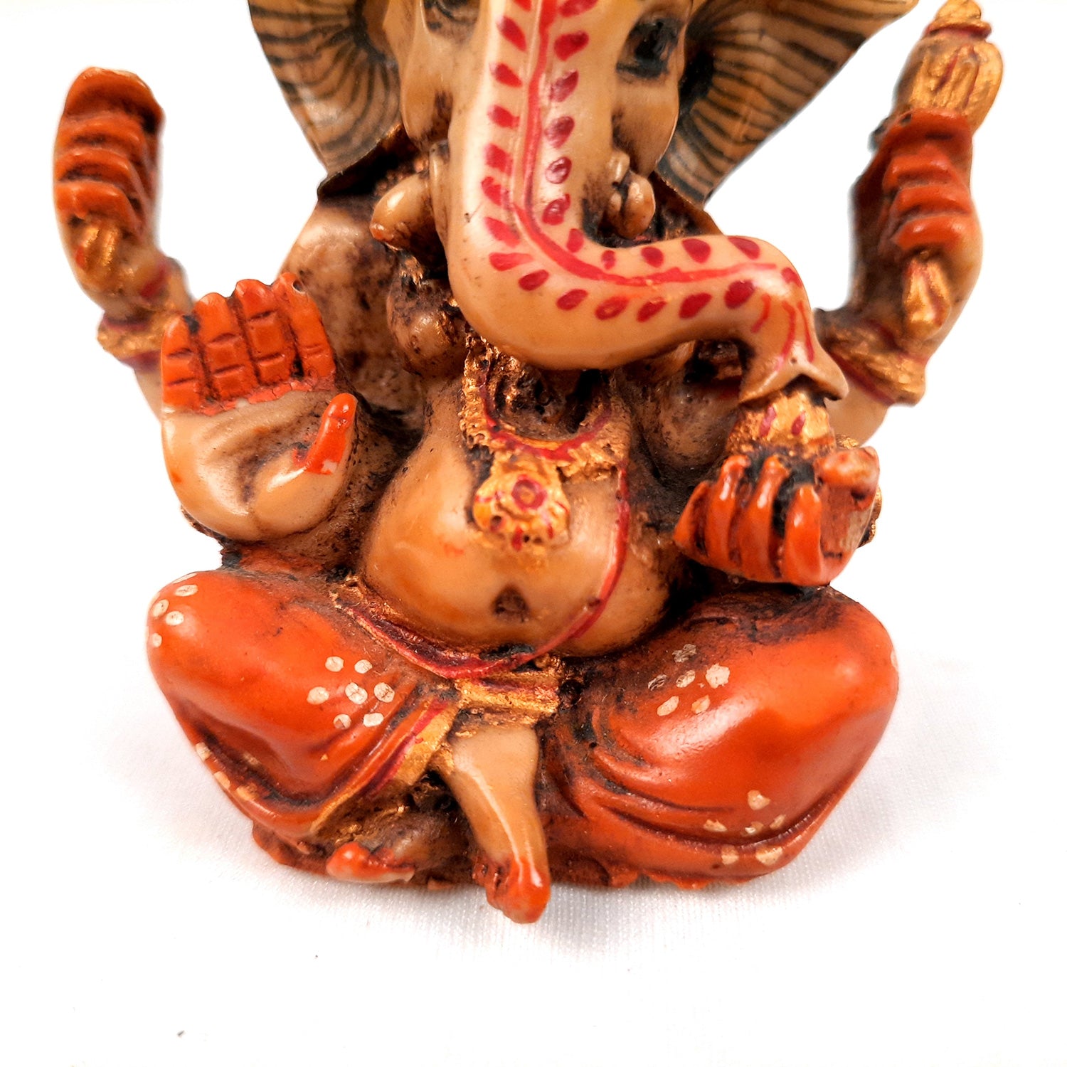 Ganesh Idol Murti | Shri Ganesha Statue | Ganpati Murti - for Puja, Home, Office Desk, Table, Living Room Decor & Gifts - 4 Inch - apkamart