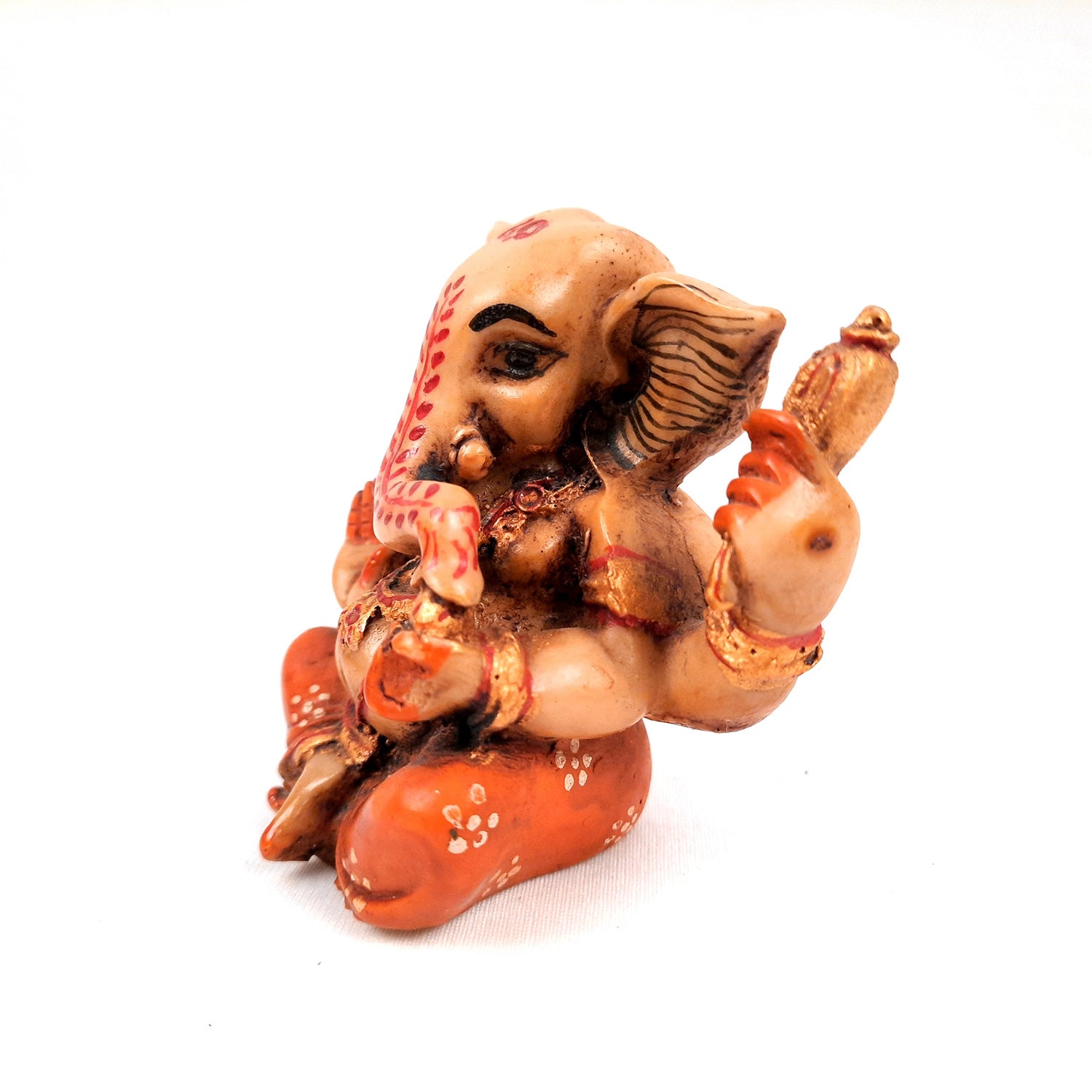 Ganesh Idol Murti | Shri Ganesha Statue | Ganpati Murti - for Puja, Home, Office Desk, Table, Living Room Decor & Gifts - 4 Inch - apkamart