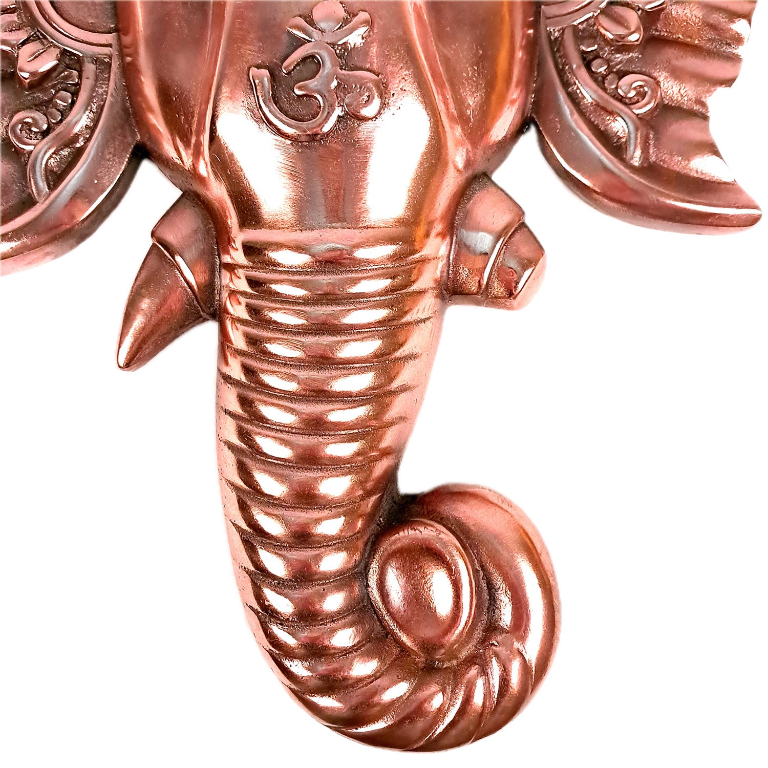 Ganesh Wall Hanging Idol | Lord Ganesha Face Wall Statue - For Puja, Home, Wall, Entrance, Living Room Decor & Gift - 22 Inch - Apkamart