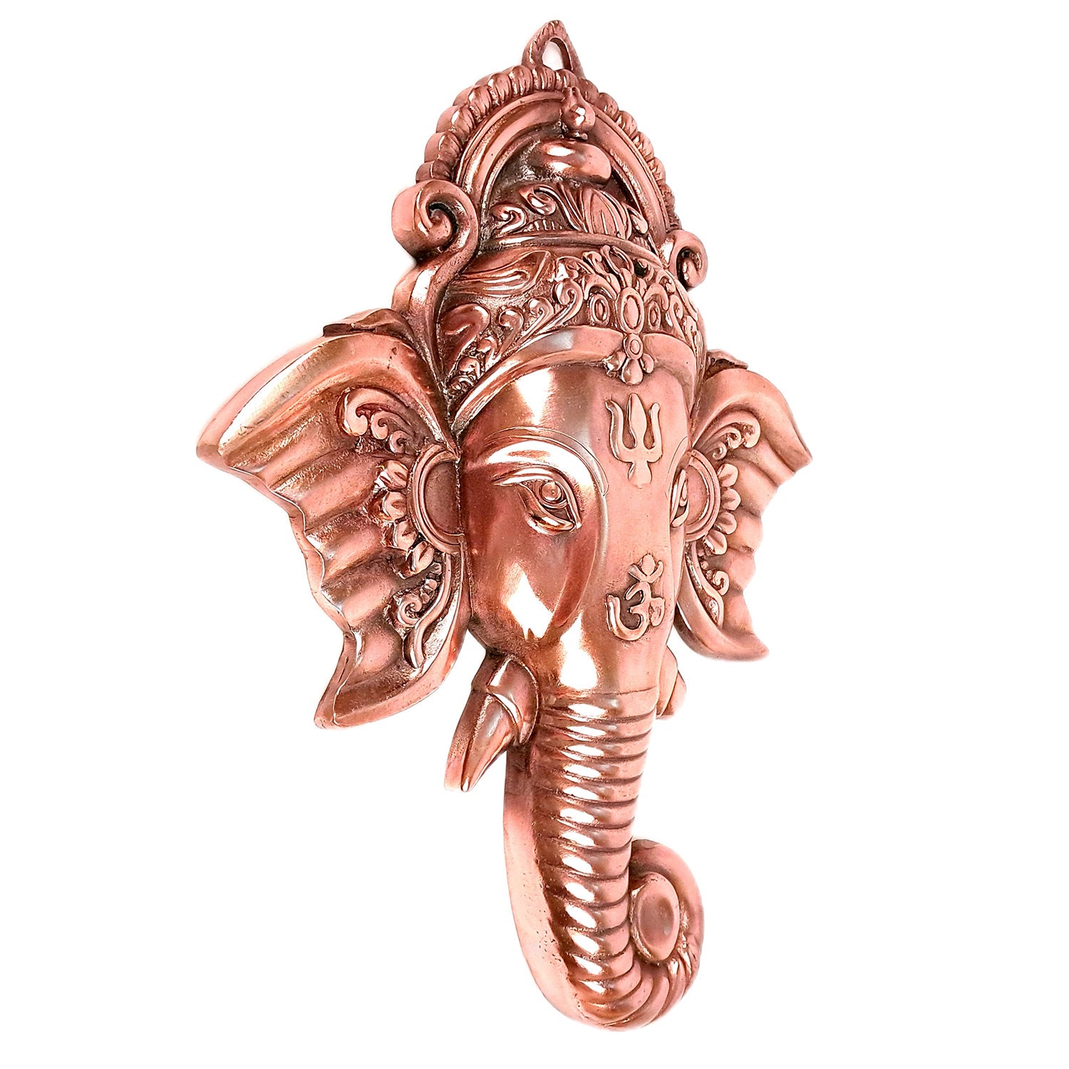 Ganesh Wall Hanging Idol | Lord Ganesha Face Wall Statue - For Puja, Home, Wall, Entrance, Living Room Decor & Gift - 22 Inch - Apkamart