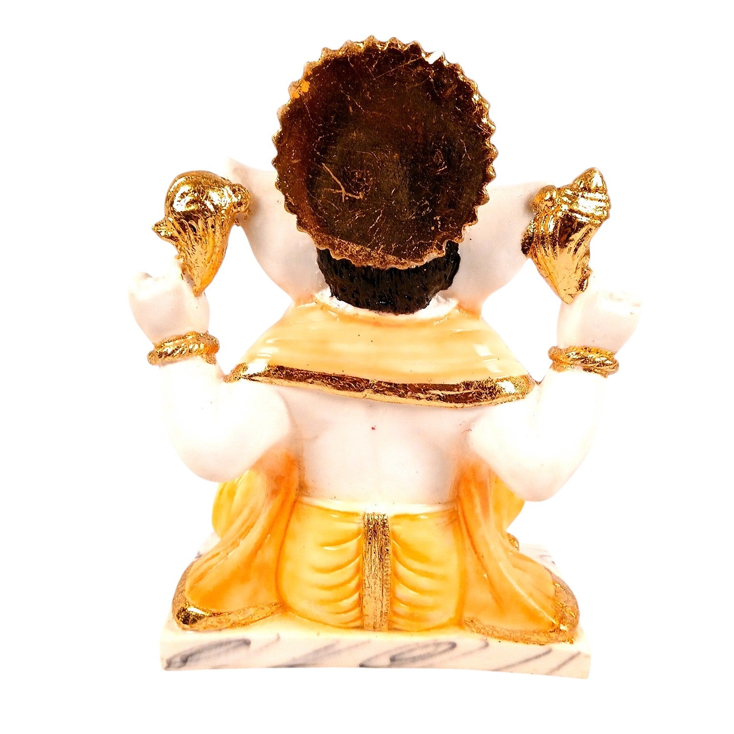 Ganesh Ji Statue | Lord Ganesha Idol for Home, Pooja Room & Vastu | Religious Table Decor, Diwali & Housewarming Gift - 9 Inch - Apkamart