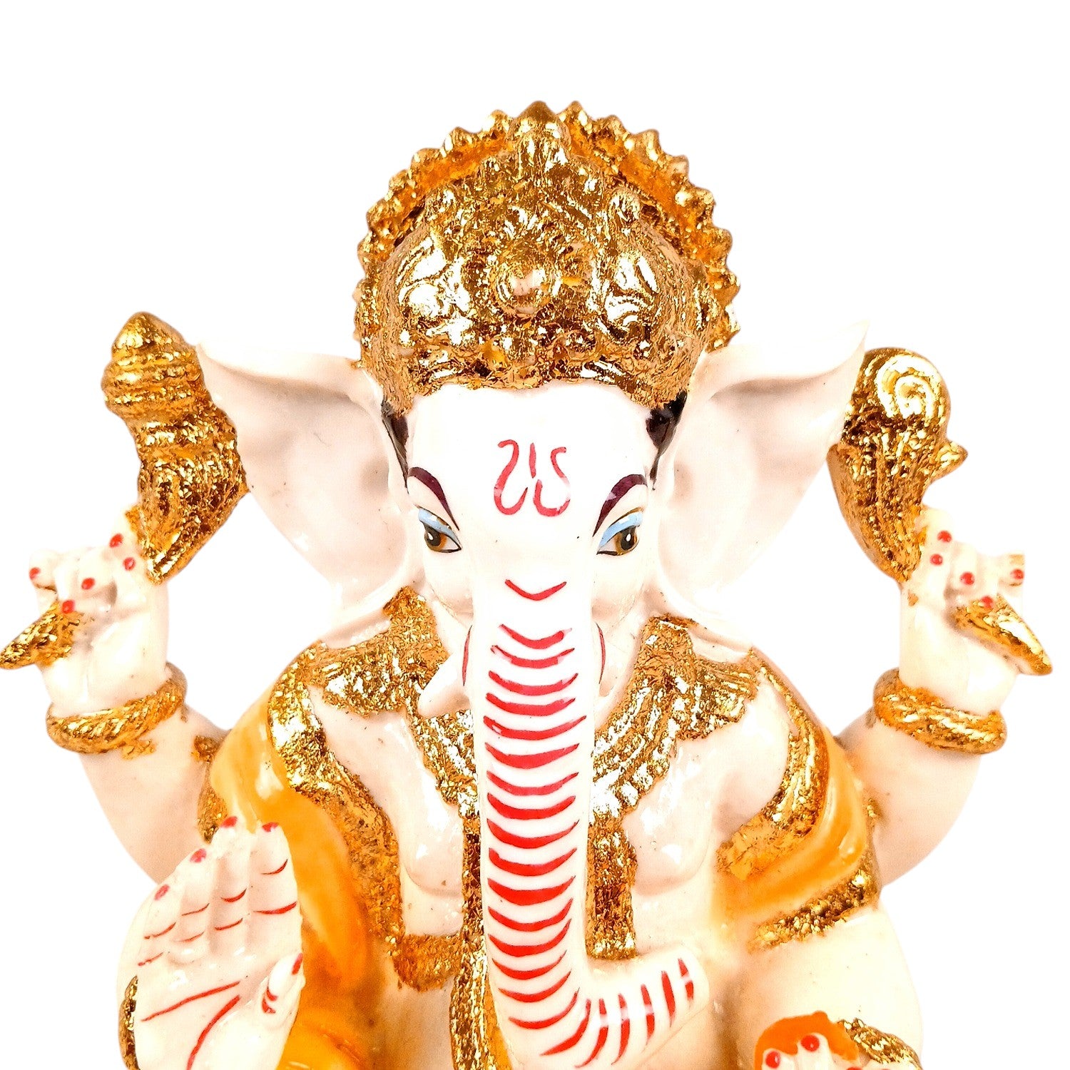 Ganesh Ji Statue | Lord Ganesha Idol for Home, Pooja Room & Vastu | Religious Table Decor, Diwali & Housewarming Gift - 9 Inch - Apkamart