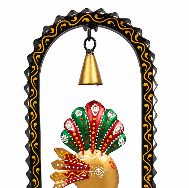 Ganesh Candle Holder Wall Hanging & Table Decor | Handcrafted Metal Tealight Holder for Home, Pooja Room, Diwali & Housewarming Gift-12 Inch