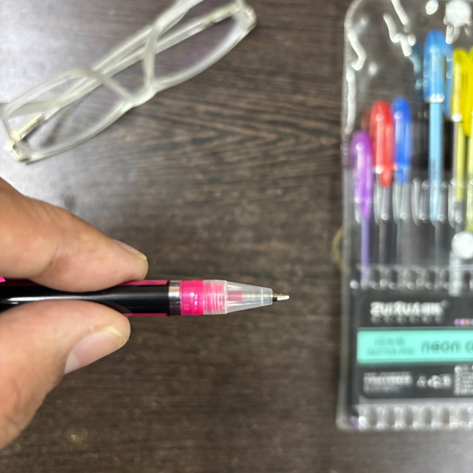 Glitter Pen Set of 12 | Neon Color Gel Pens for Kids, School, Art & Craft | Smooth Writing Glitter Gel Pens for Drawing, Office, Birthday & Return Gifts - Pack Of 1 - Apkamart