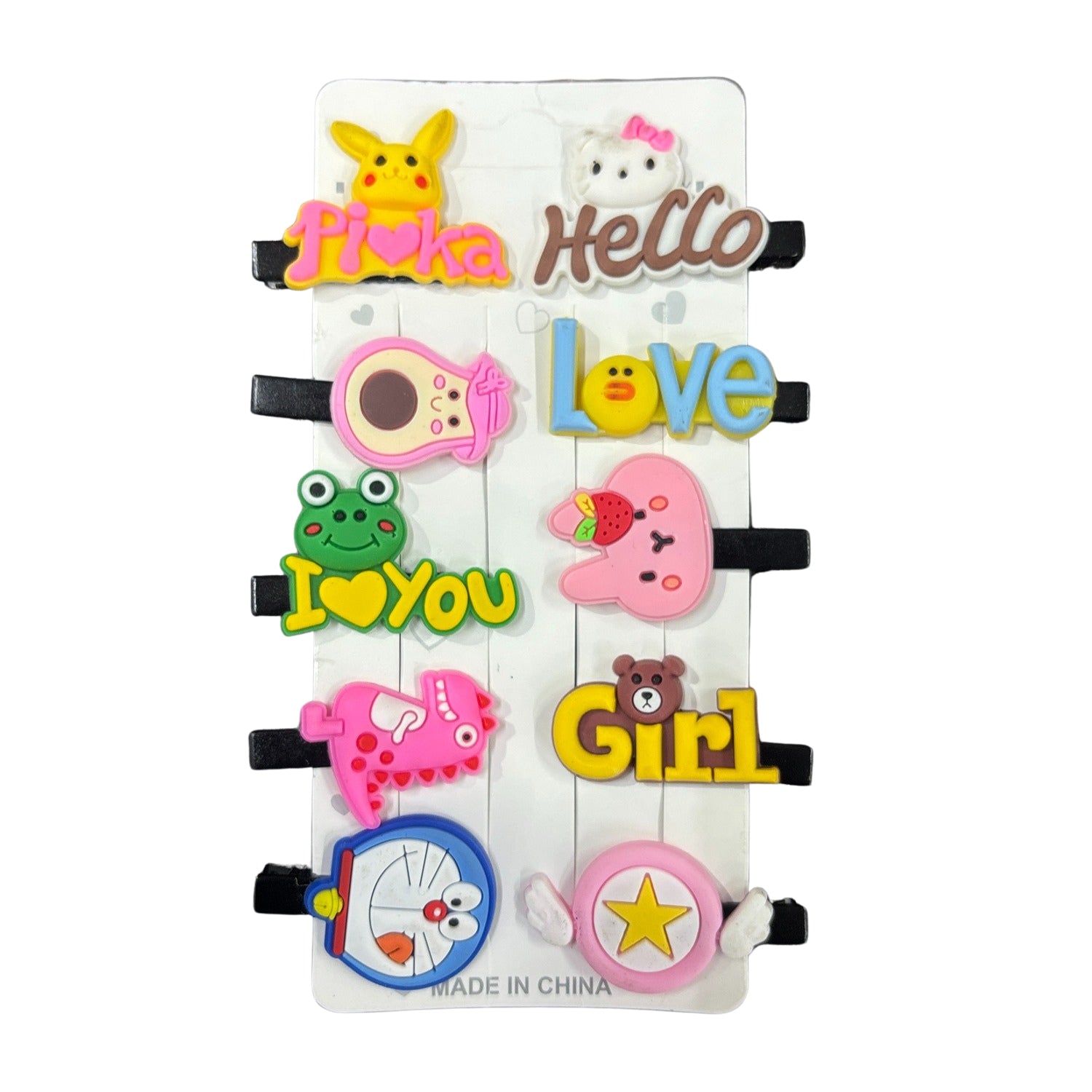 Hair Clips for Girl Kids Cute Hair Clips and Pins Set for Baby Girls Small Girls Toddlers Stylish Cartoon Hair Accessories Birthday Gift Items for Girls - (Pack Of 1) - Apkamart