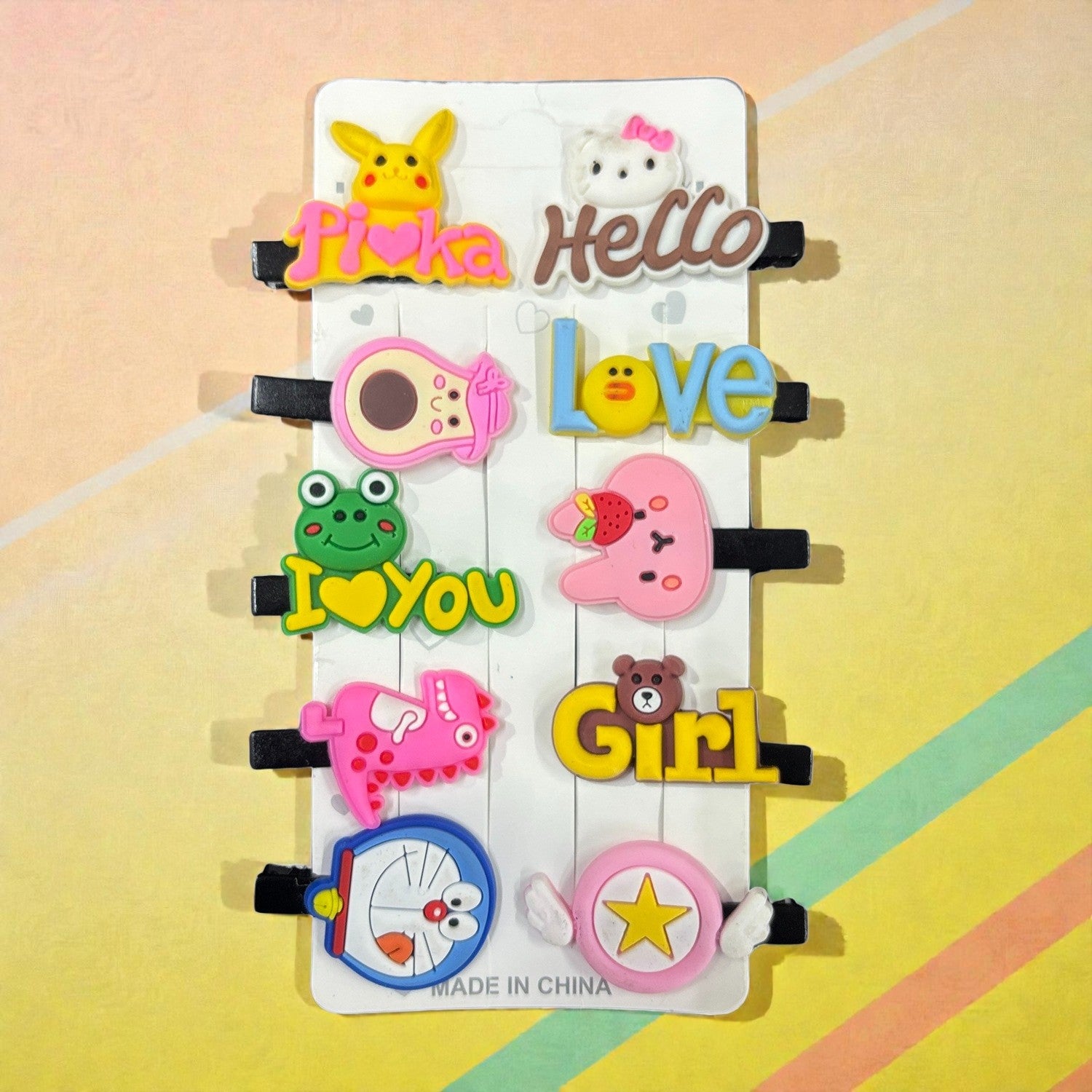 Hair Clips for Girl Kids Cute Hair Clips and Pins Set for Baby Girls Small Girls Toddlers Stylish Cartoon Hair Accessories Birthday Gift Items for Girls - (Pack Of 1) - Apkamart