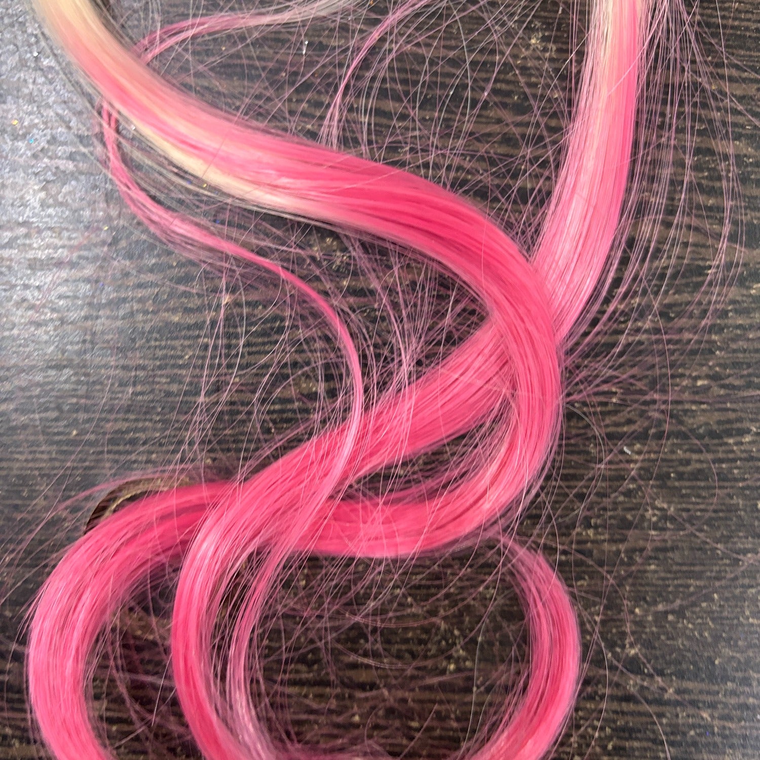 Artificial Nylon Rainbow Color Hair Extensions For Girls With Cartoon Alligator Clip Colorful Hair Tinsel Highlighter Streaks For Kids Party Styling Reusable Soft - Apkamart