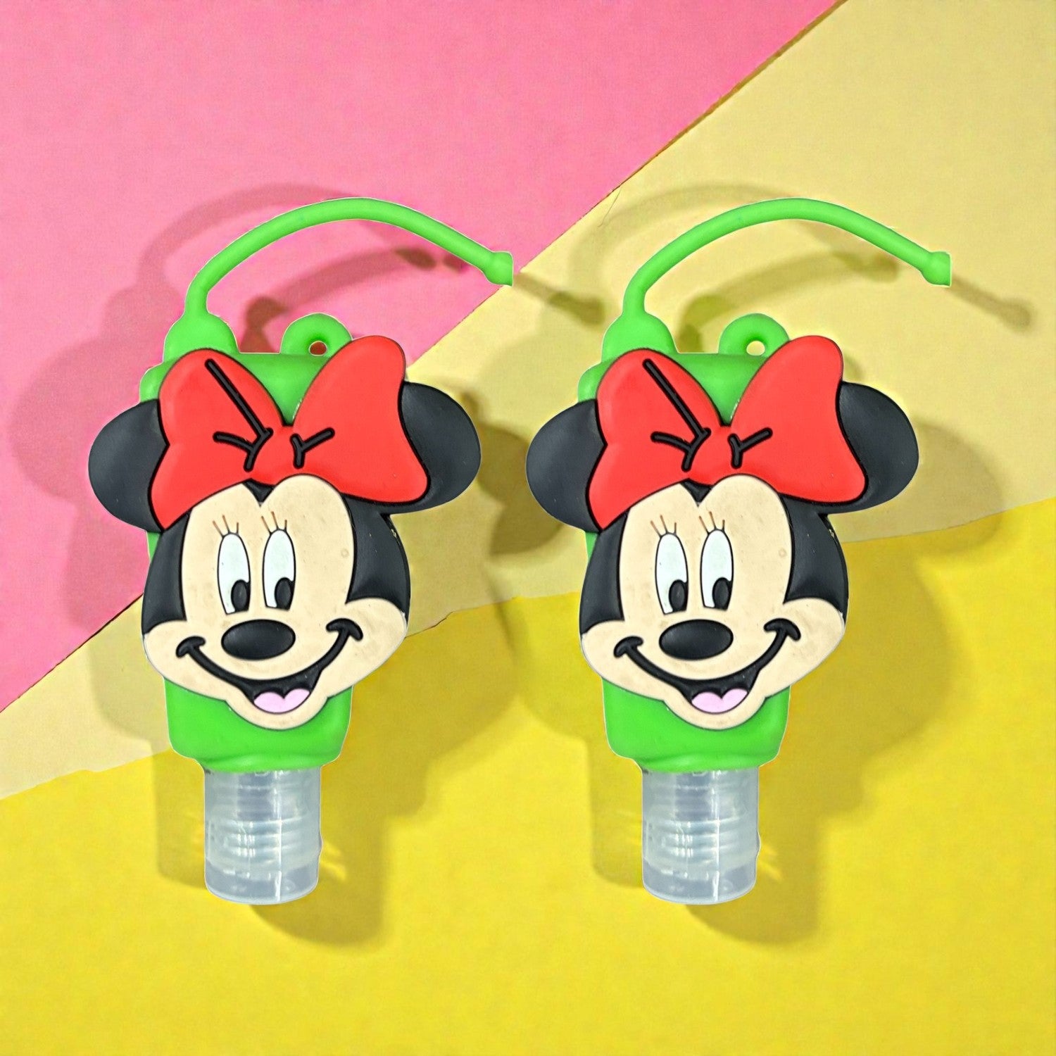 Gel Hand Sanitizer Refillable Portable Mini Silicone Case Carrier for Kids Detachable Protective Flip Cap Travel Bottle - Apkamart #Style_Pack Of 2