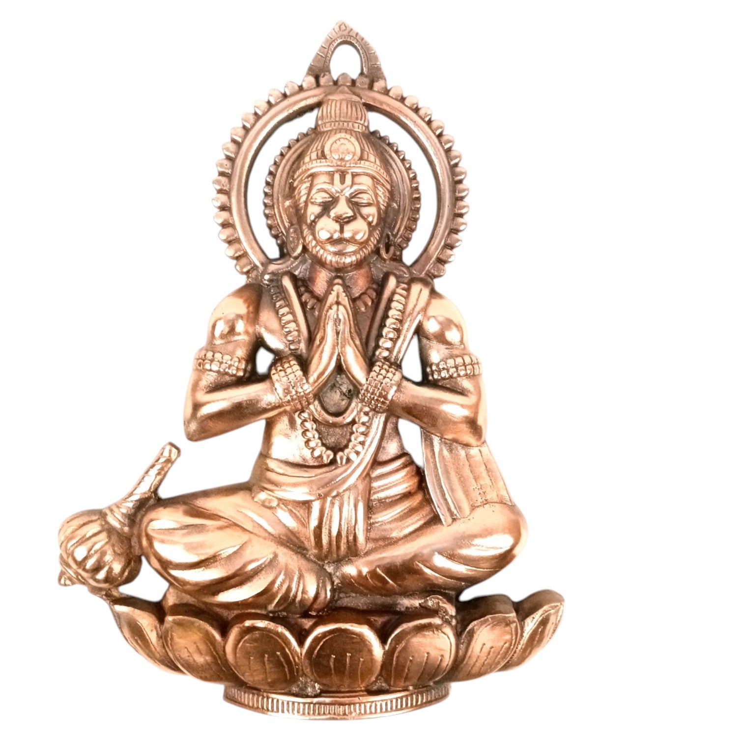 Hanuman Ji Wall Hanging – Copper, 16 Inch - Apkamart