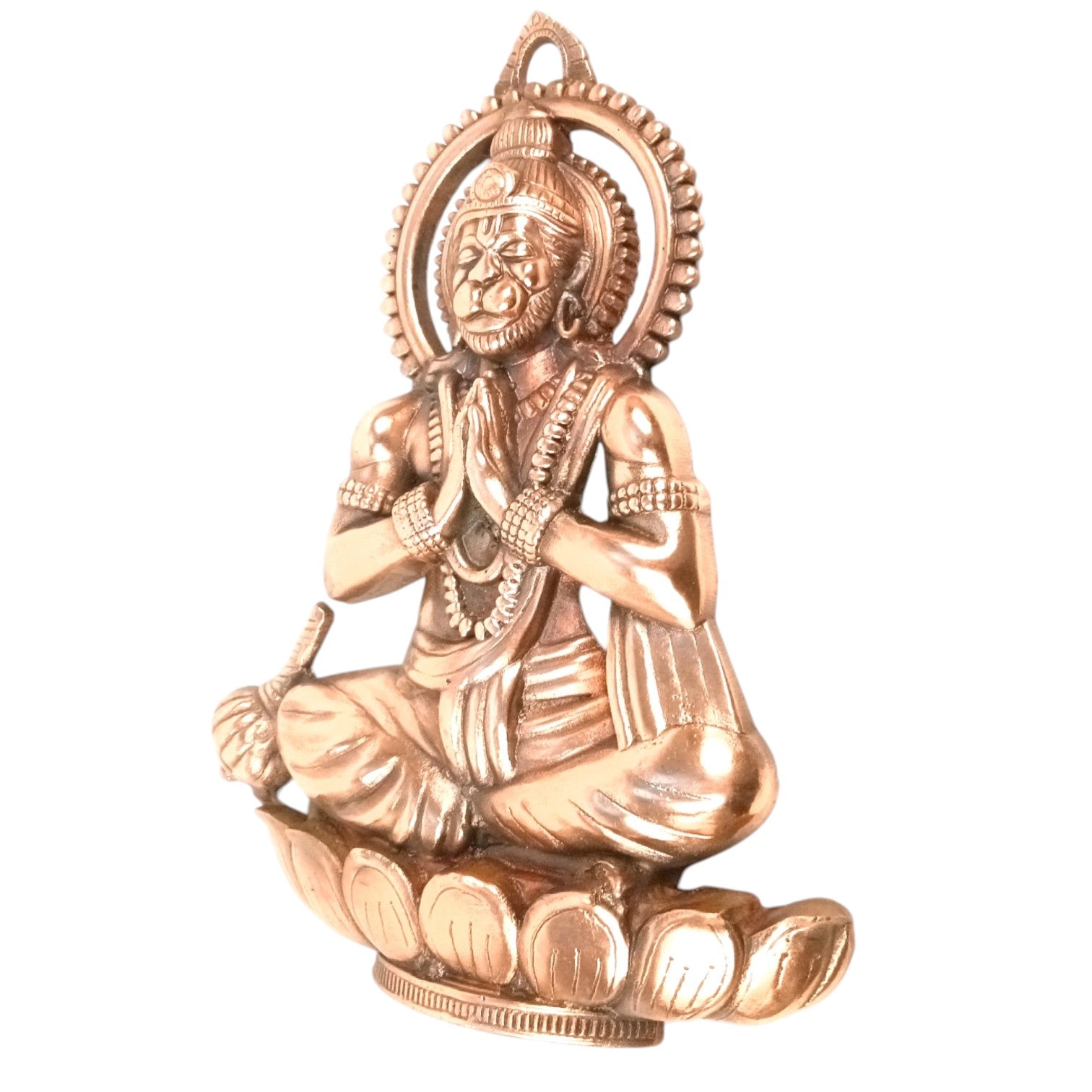 Hanuman Ji Wall Hanging – Copper, 16 Inch - Apkamart