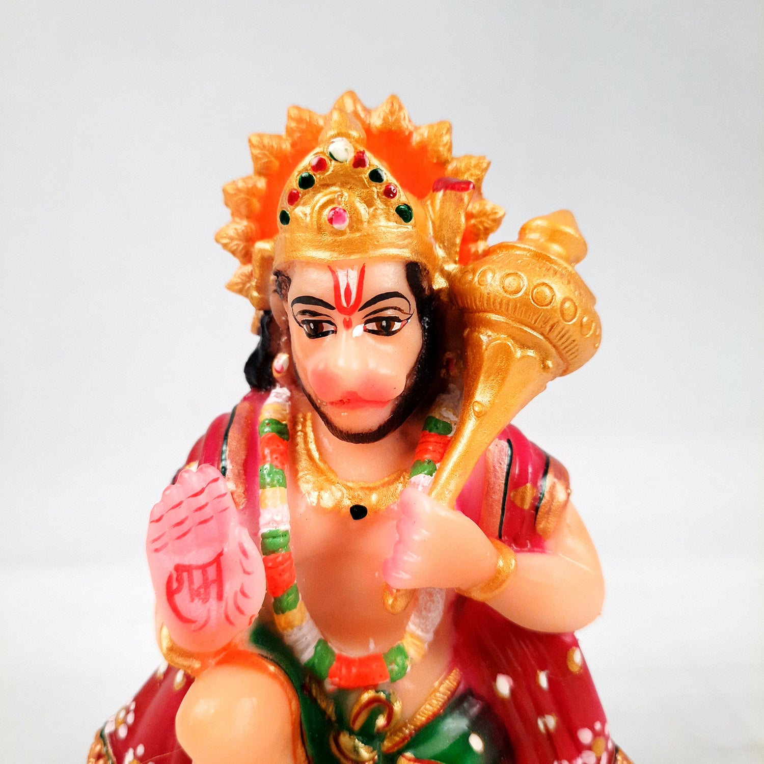 Hanuman Ji Statue Idol | Bajrangbali Murti - for Home, Puja, Living Room, Entrance, Office Desk, Table Decor & Gifts - 6 Inch - Apkamart