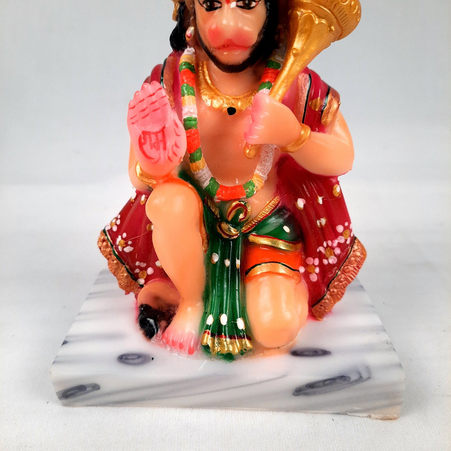 Hanuman Ji Statue Idol | Bajrangbali Murti - for Home, Puja, Living Room, Entrance, Office Desk, Table Decor & Gifts - 6 Inch - Apkamart