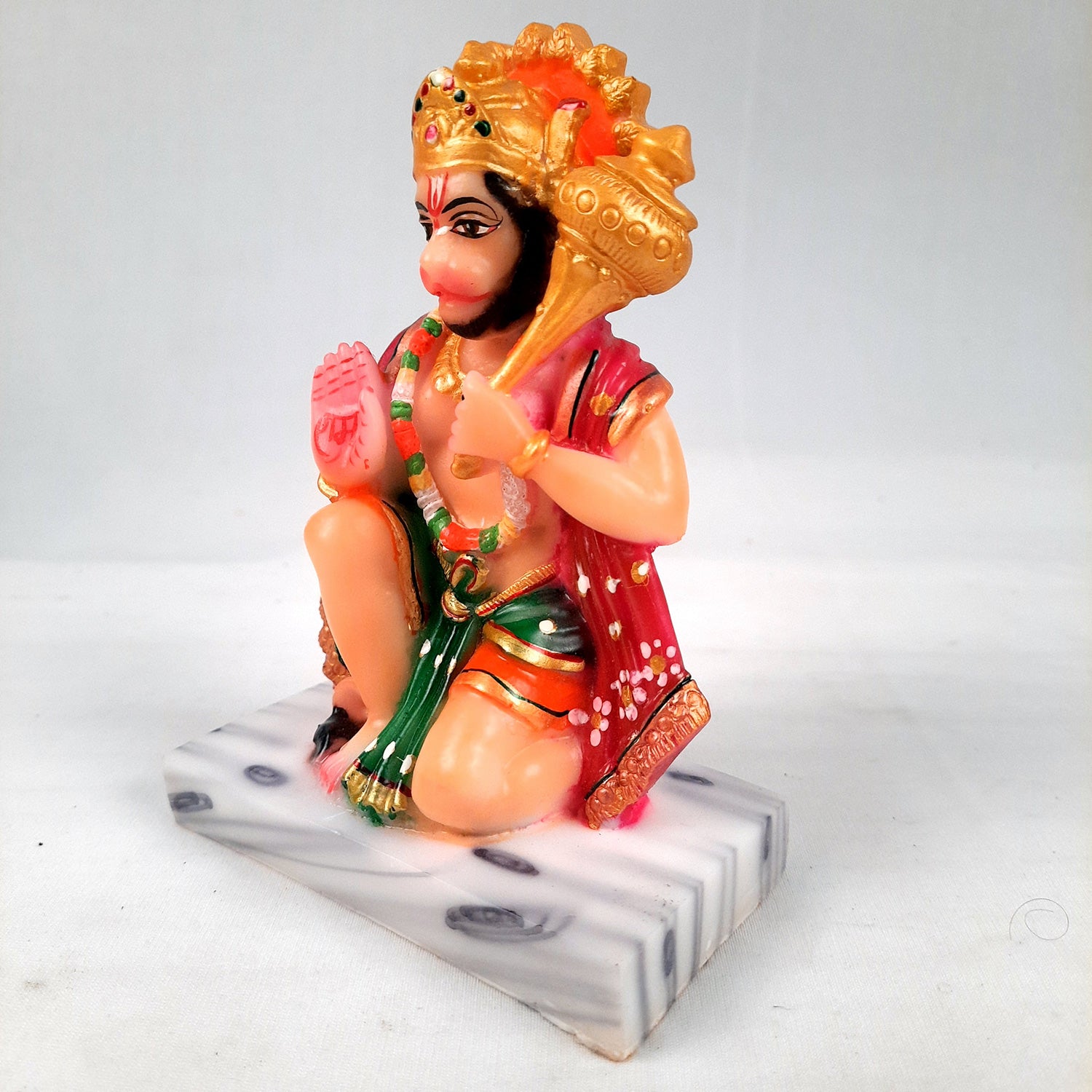 Hanuman Ji Statue Idol | Bajrangbali Murti - for Home, Puja, Living Room, Entrance, Office Desk, Table Decor & Gifts - 6 Inch - Apkamart