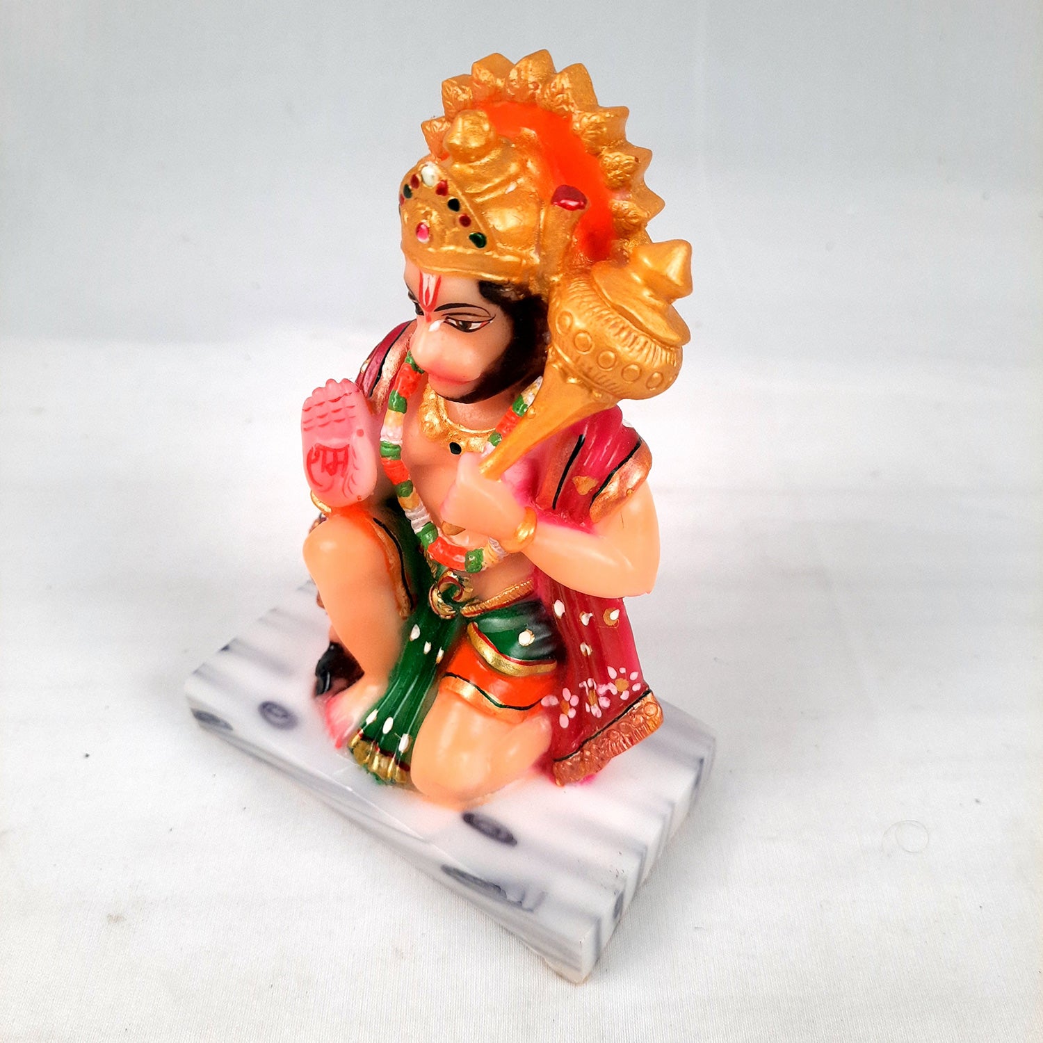 Hanuman Ji Statue Idol | Bajrangbali Murti - for Home, Puja, Living Room, Entrance, Office Desk, Table Decor & Gifts - 6 Inch - Apkamart