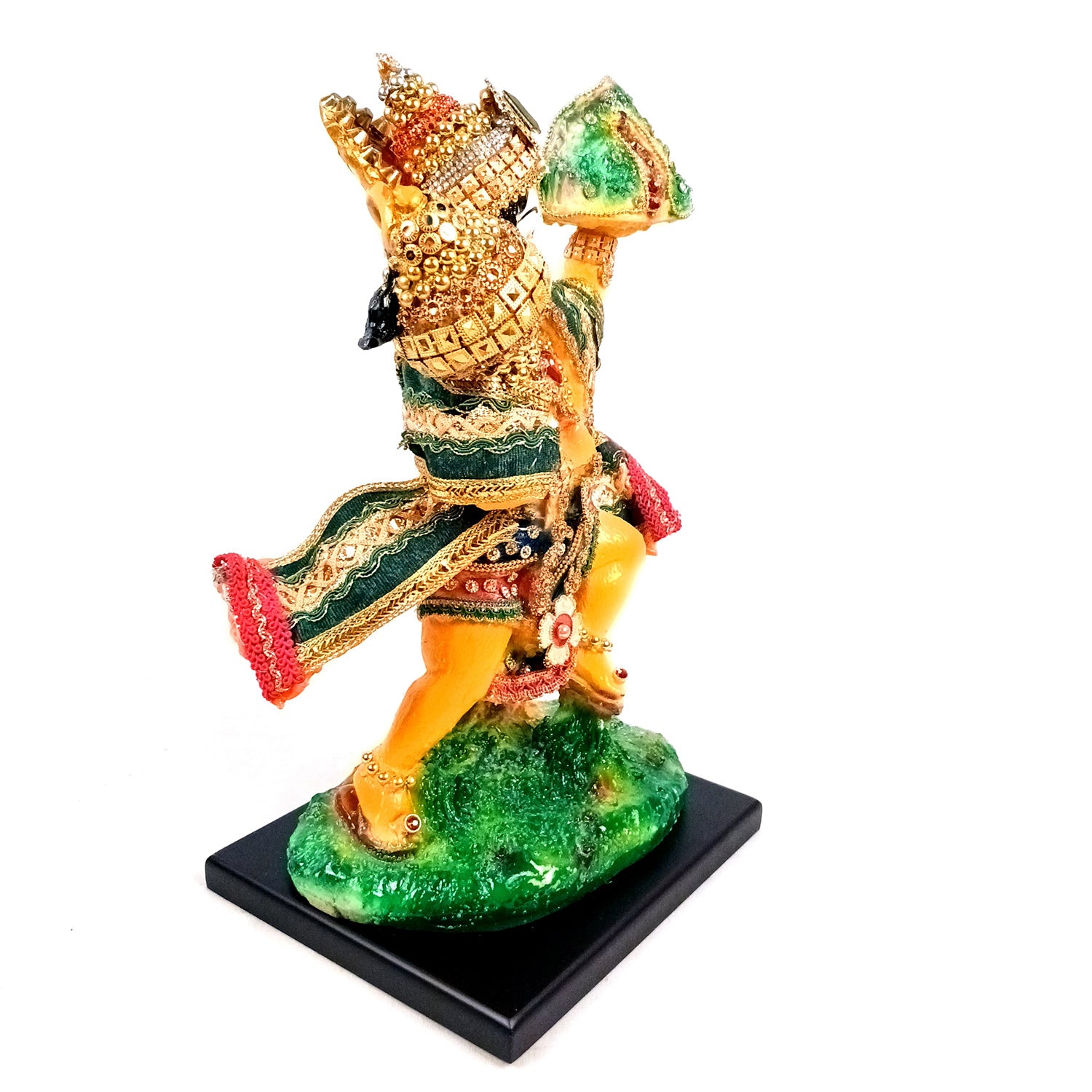 Hanuman Statue Carrying Sanjivani Parvat| Lord Bajarang Bali Idol | Kesari Nandan with Sanjeevani Mountain - for Home, Puja, Living Room, Table, Entrance Decor & Gifts - 12 Inch - Apkamart