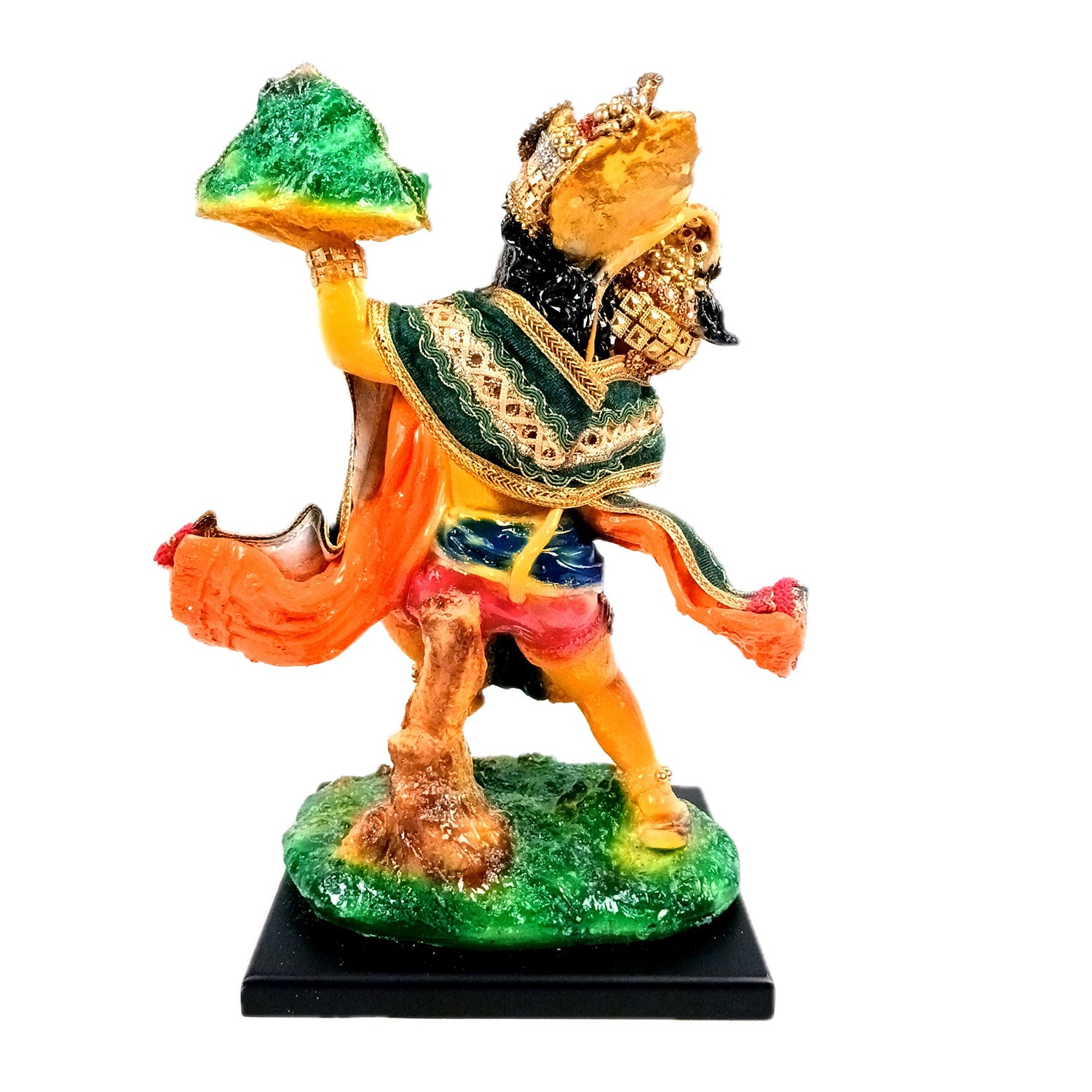 Hanuman Statue Carrying Sanjivani Parvat| Lord Bajarang Bali Idol | Kesari Nandan with Sanjeevani Mountain - for Home, Puja, Living Room, Table, Entrance Decor & Gifts - 12 Inch - Apkamart