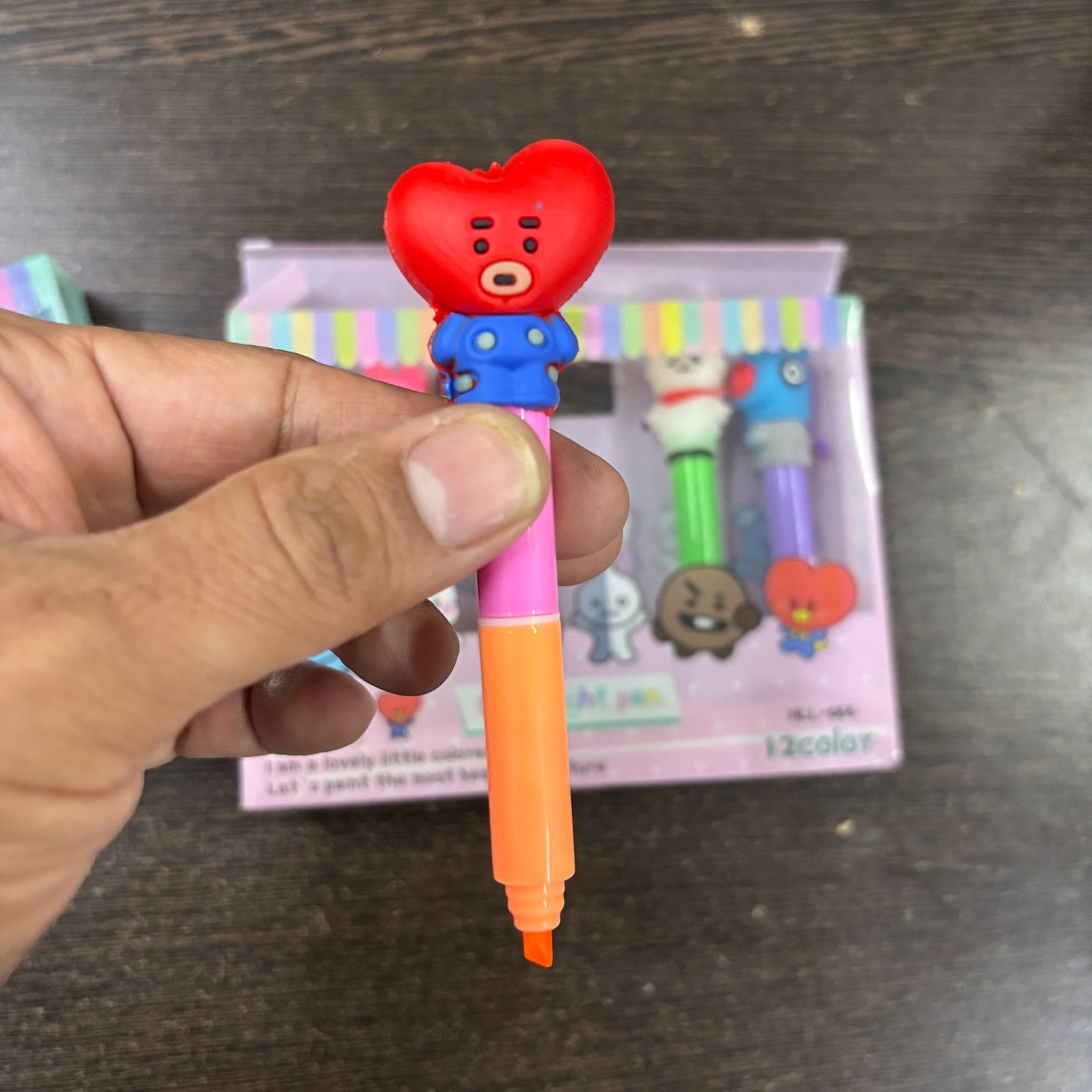 Highlighter Pen | Chisel Tip Fluorescent Marker Pens for Kids, Girls, Boys & Students | 6 Pens in Each Pack | Smooth Writing Highlighters for School, Office