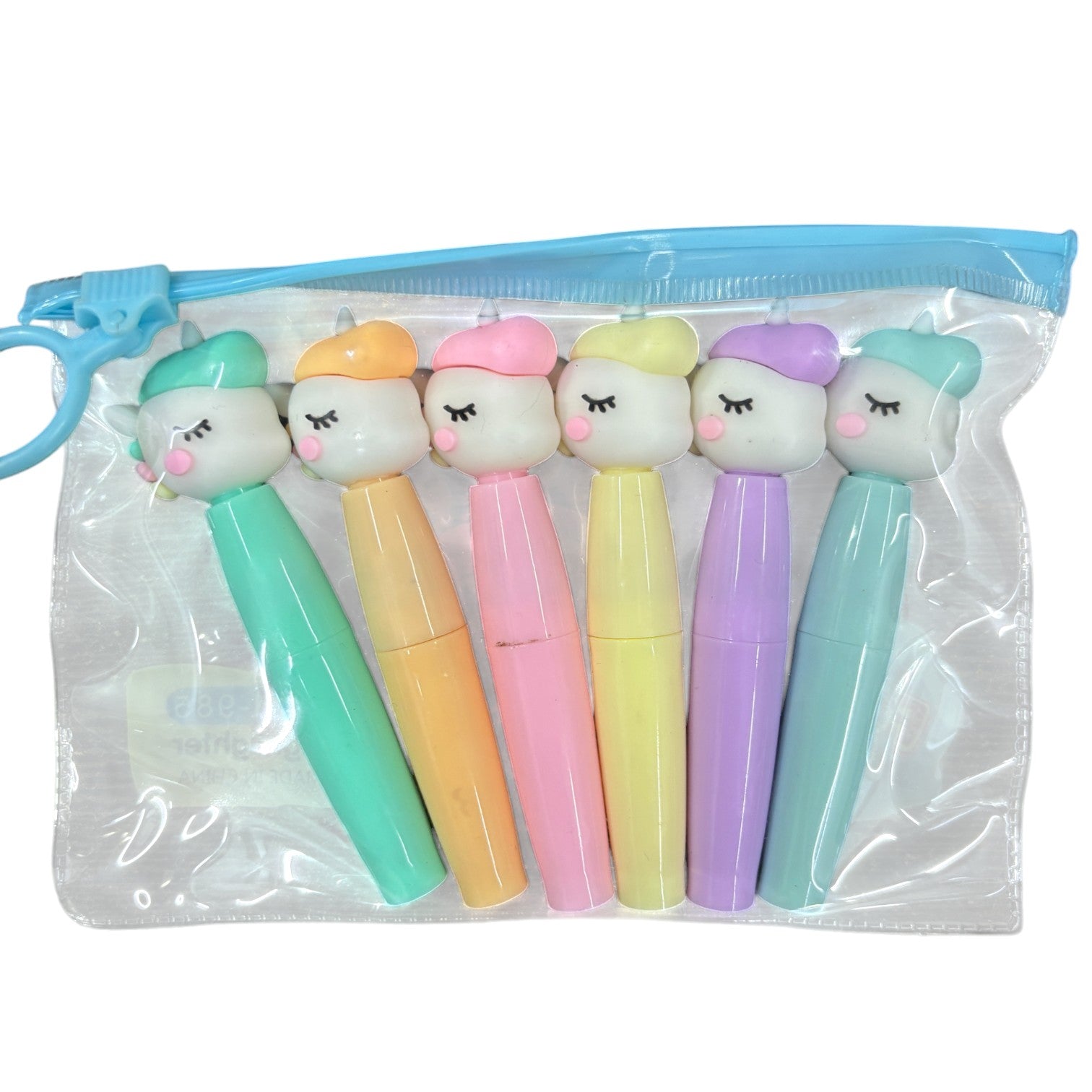 Highlighter Set | 6 Multicolor Pens in Each Set | Cute Cartoon Highlighters for Kids | Fun Stationery for School, Drawing, Art, Journaling, Study & Return Gifts - Apkamart #Style_Pack Of 1