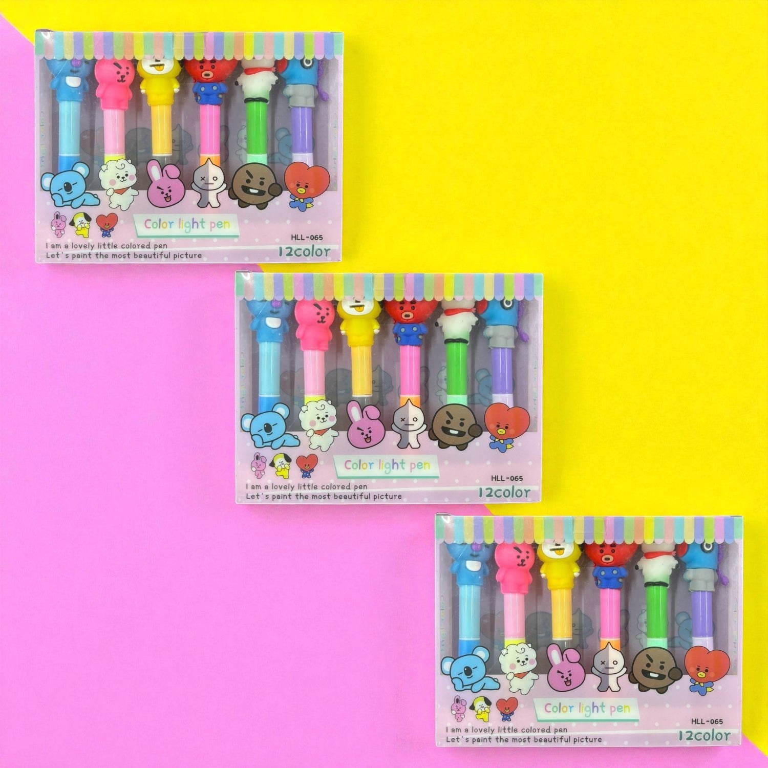 Highlighter Pen | Chisel Tip Fluorescent Marker Pens for Kids, Girls, Boys & Students | 6 Pens in Each Pack | Smooth Writing Highlighters for School, Office - Apkamart #Style_Pack Of 3