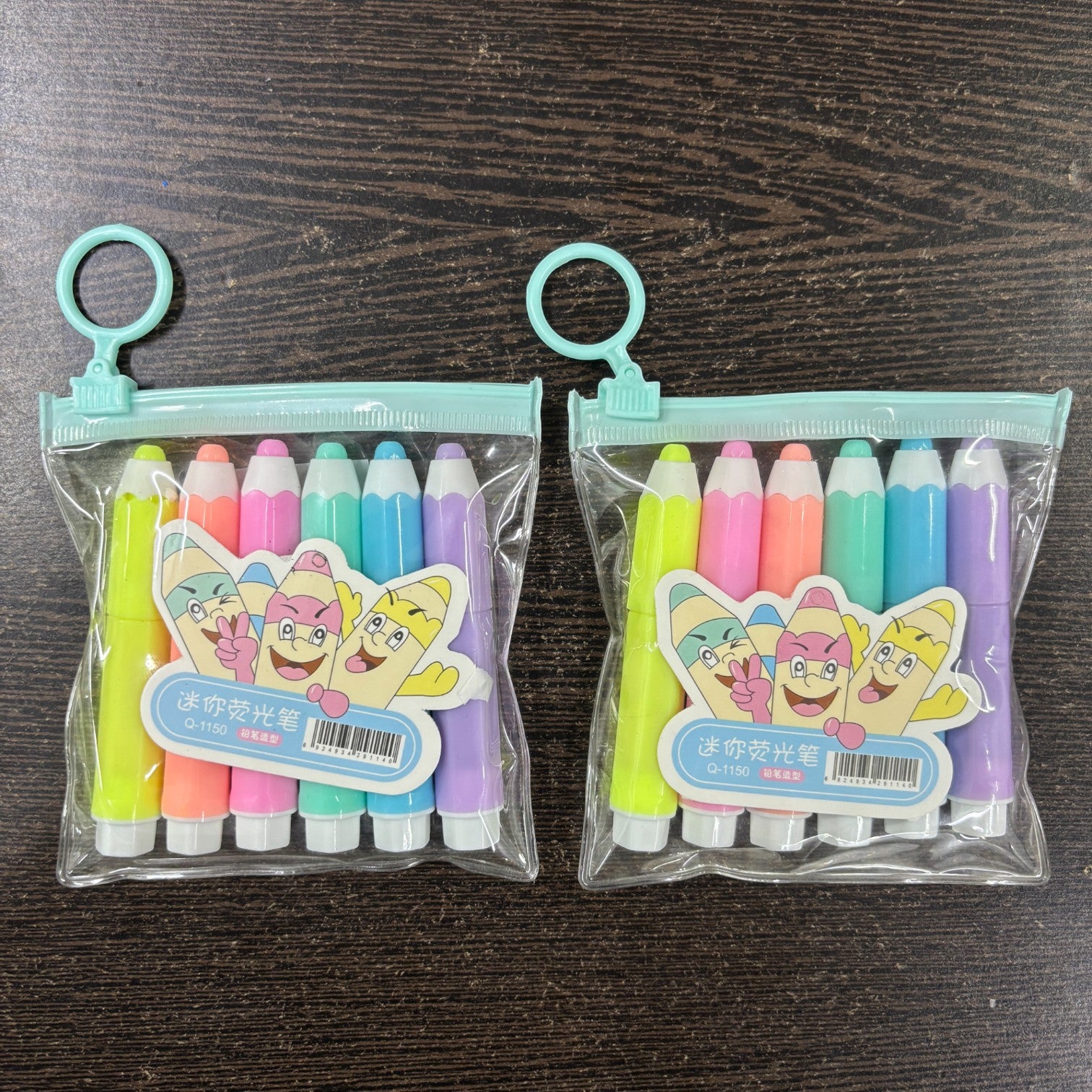 Highlighter Set | 6 Multicolor Pens in Each Set | Cute Pencil Shape Highlighters for Kids | Fun Stationery for School, Drawing, Art, Study & Return Gifts