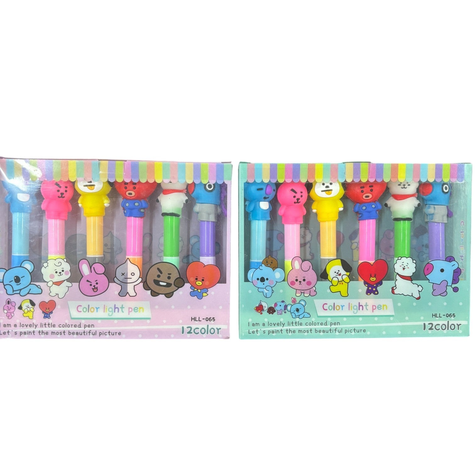 Highlighter Pen | Chisel Tip Fluorescent Marker Pens for Kids, Girls, Boys & Students | 6 Pens in Each Pack | Smooth Writing Highlighters for School, Office - Apkamart #Style_Pack Of 2