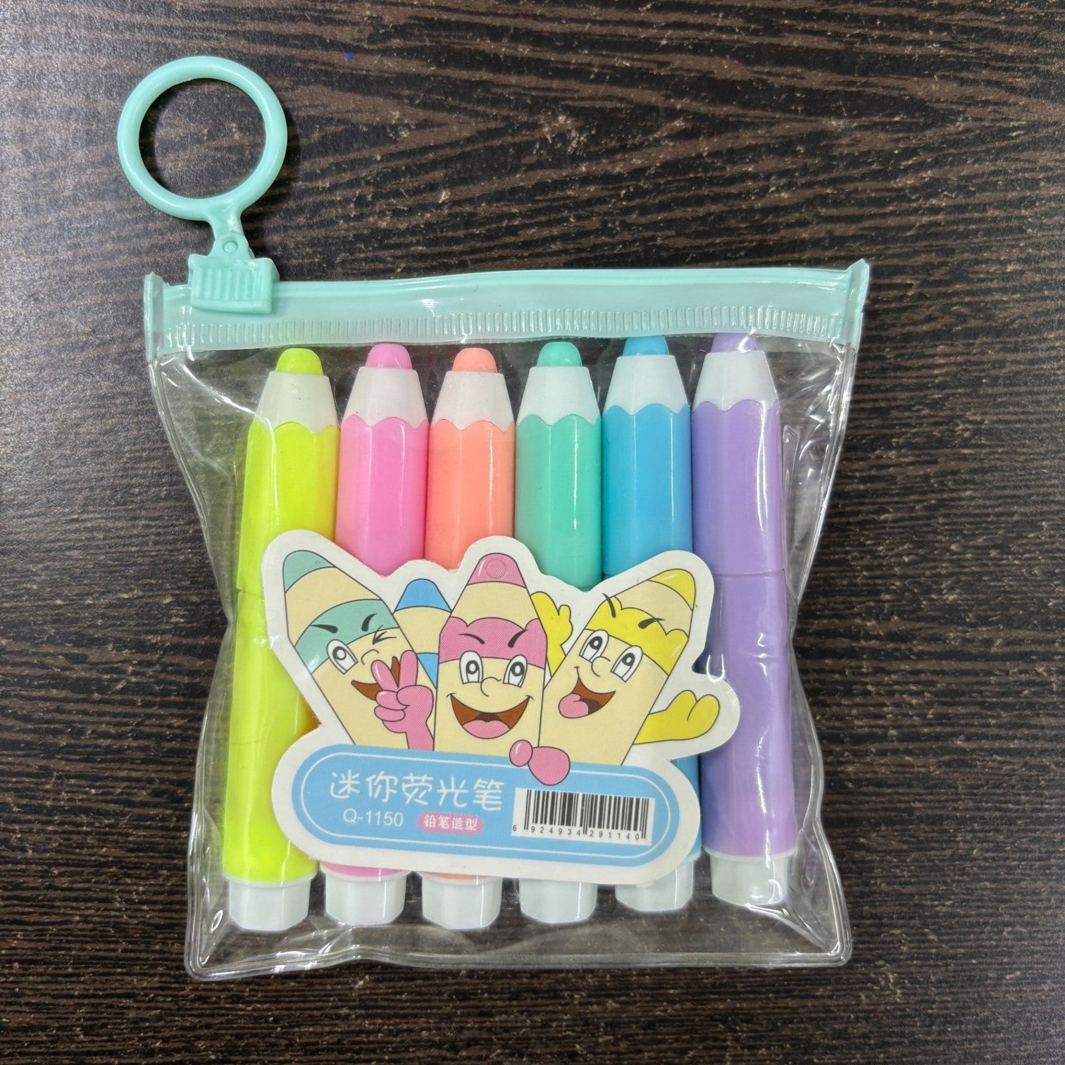 Highlighter Set | 6 Multicolor Pens in Each Set | Cute Pencil Shape Highlighters for Kids | Fun Stationery for School, Drawing, Art, Study & Return Gifts