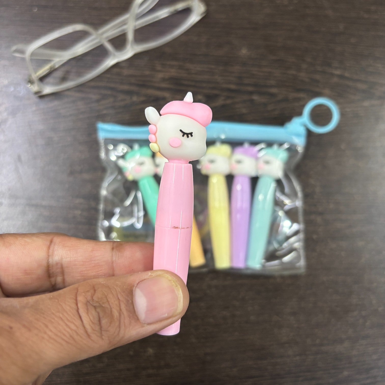 Highlighter Set | 6 Multicolor Pens in Each Set | Cute Cartoon Highlighters for Kids | Fun Stationery for School, Drawing, Art, Journaling, Study & Return Gifts