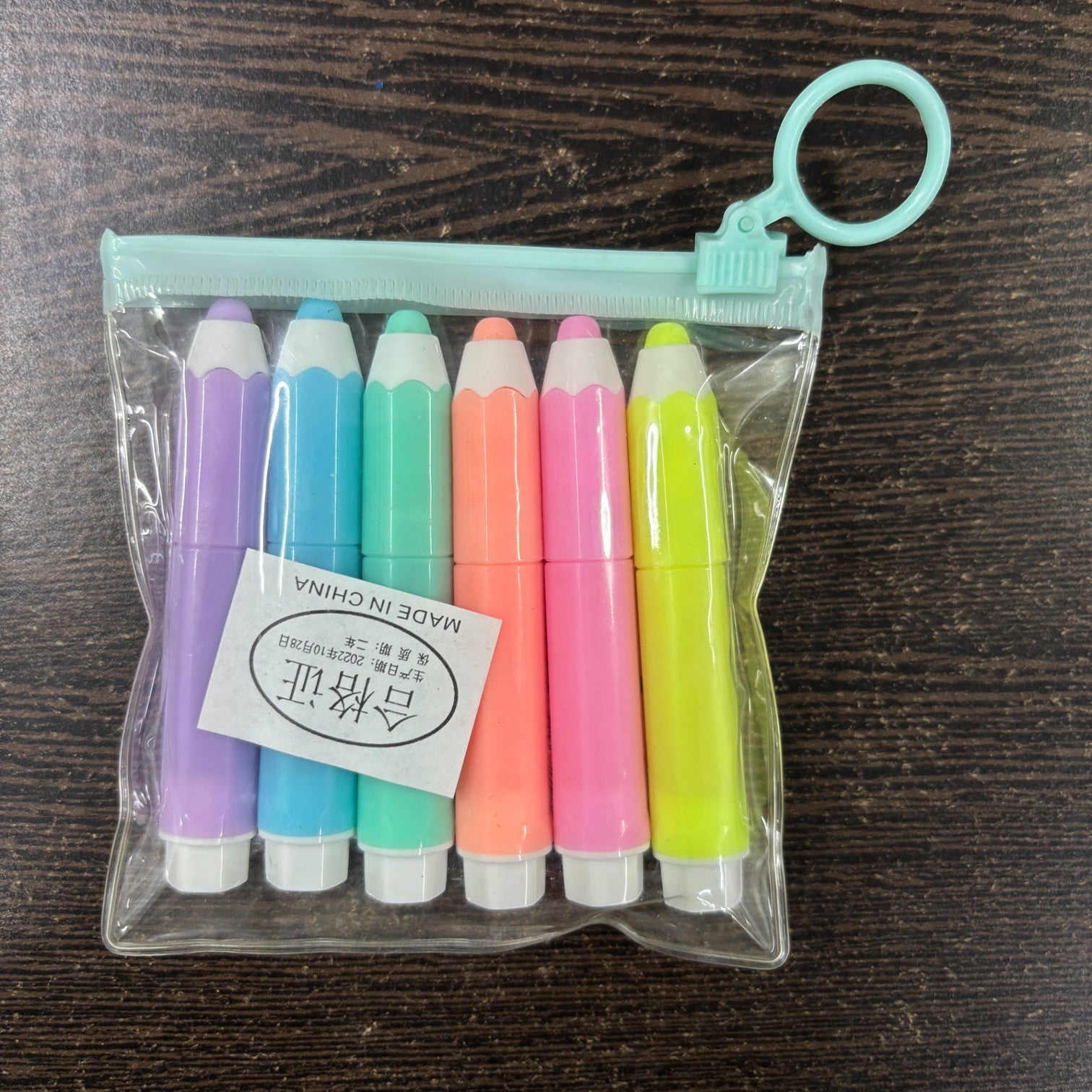 Highlighter Set | 6 Multicolor Pens in Each Set | Cute Pencil Shape Highlighters for Kids | Fun Stationery for School, Drawing, Art, Study & Return Gifts