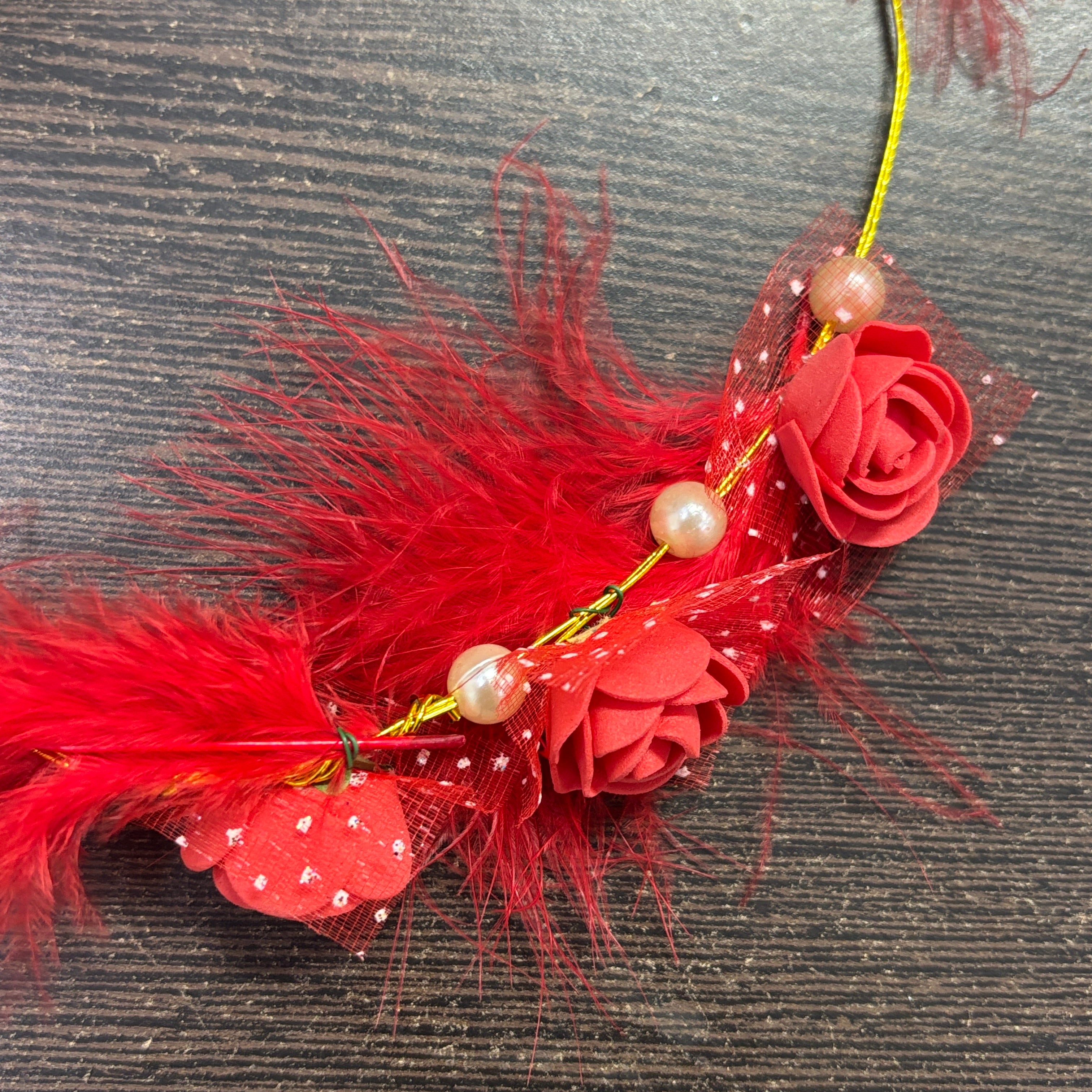 Floral Crown Tiara | Flower Crown Headband for Women and Girls | Adjustable Artificial Flower Hair Crown for Wedding Party Festival Birthday Bridal Photoshoot