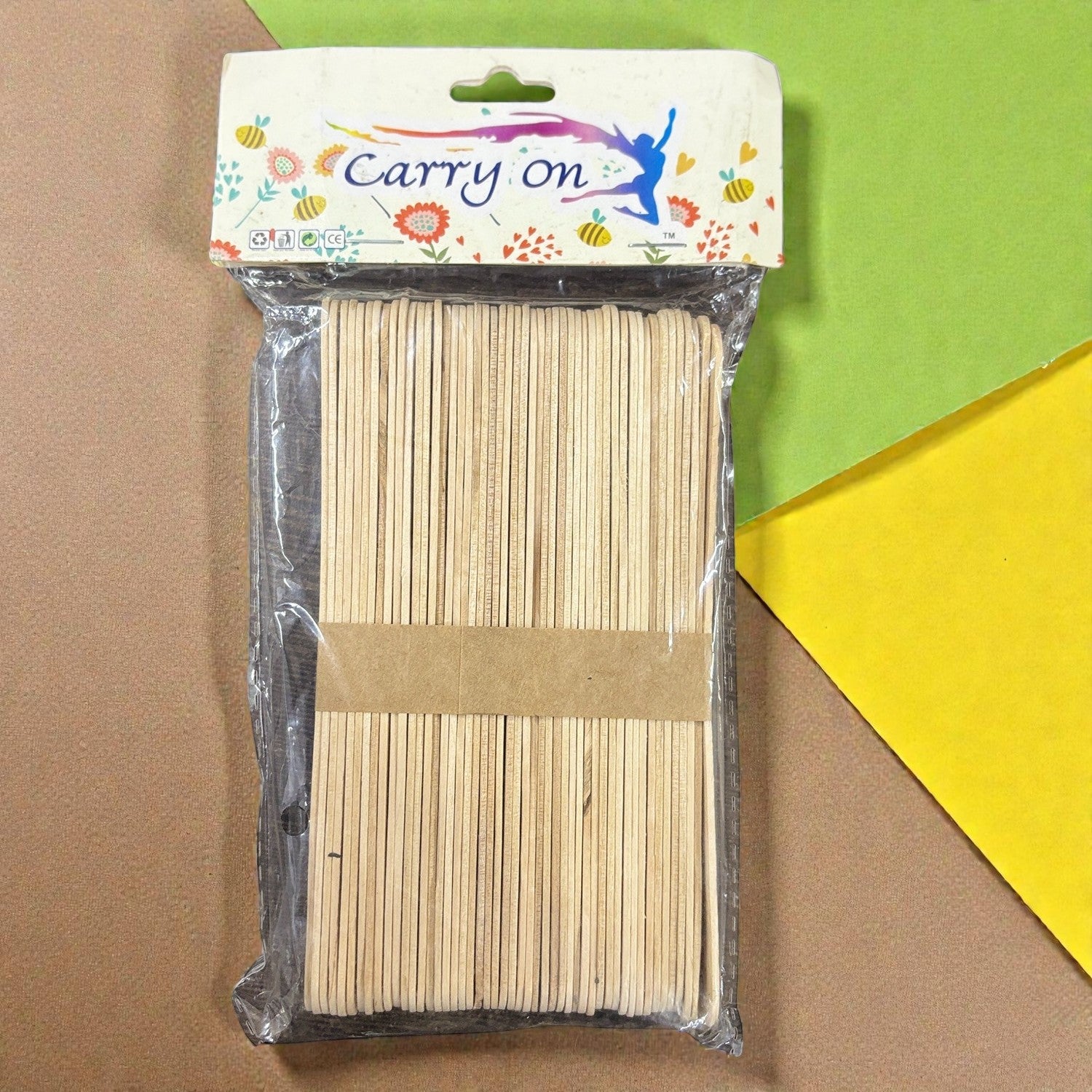 Ice Cream Stick Wooden Ice Cream Sticks for Craft DIY Projects Ice Cream Stick for Craft Return Gift Kids Art Supplies - Apkamart #Style_Pack Of 1