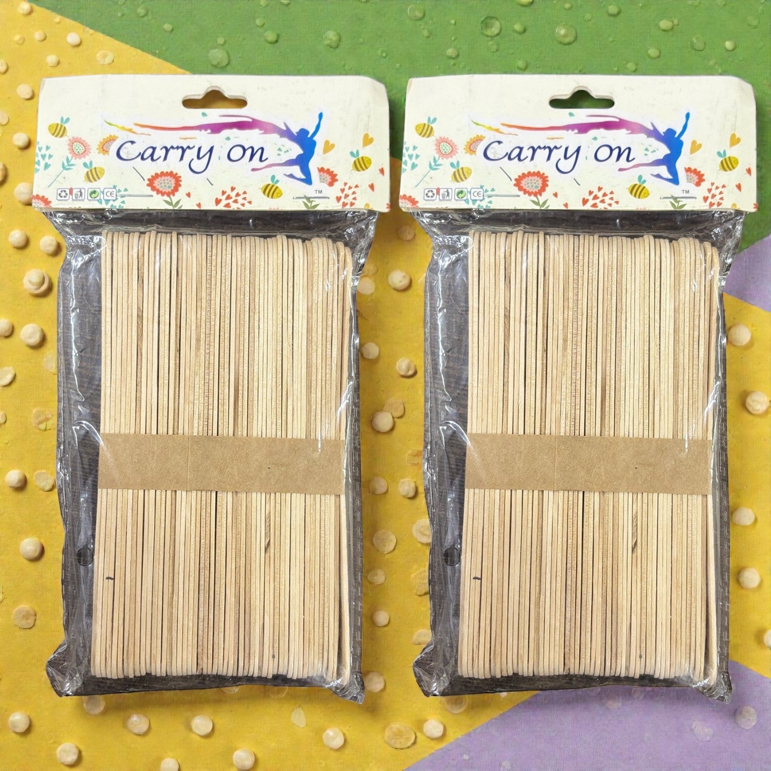 Ice Cream Stick Wooden Ice Cream Sticks for Craft DIY Projects Ice Cream Stick for Craft Return Gift Kids Art Supplies - Apkamart #Style_Pack Of 2