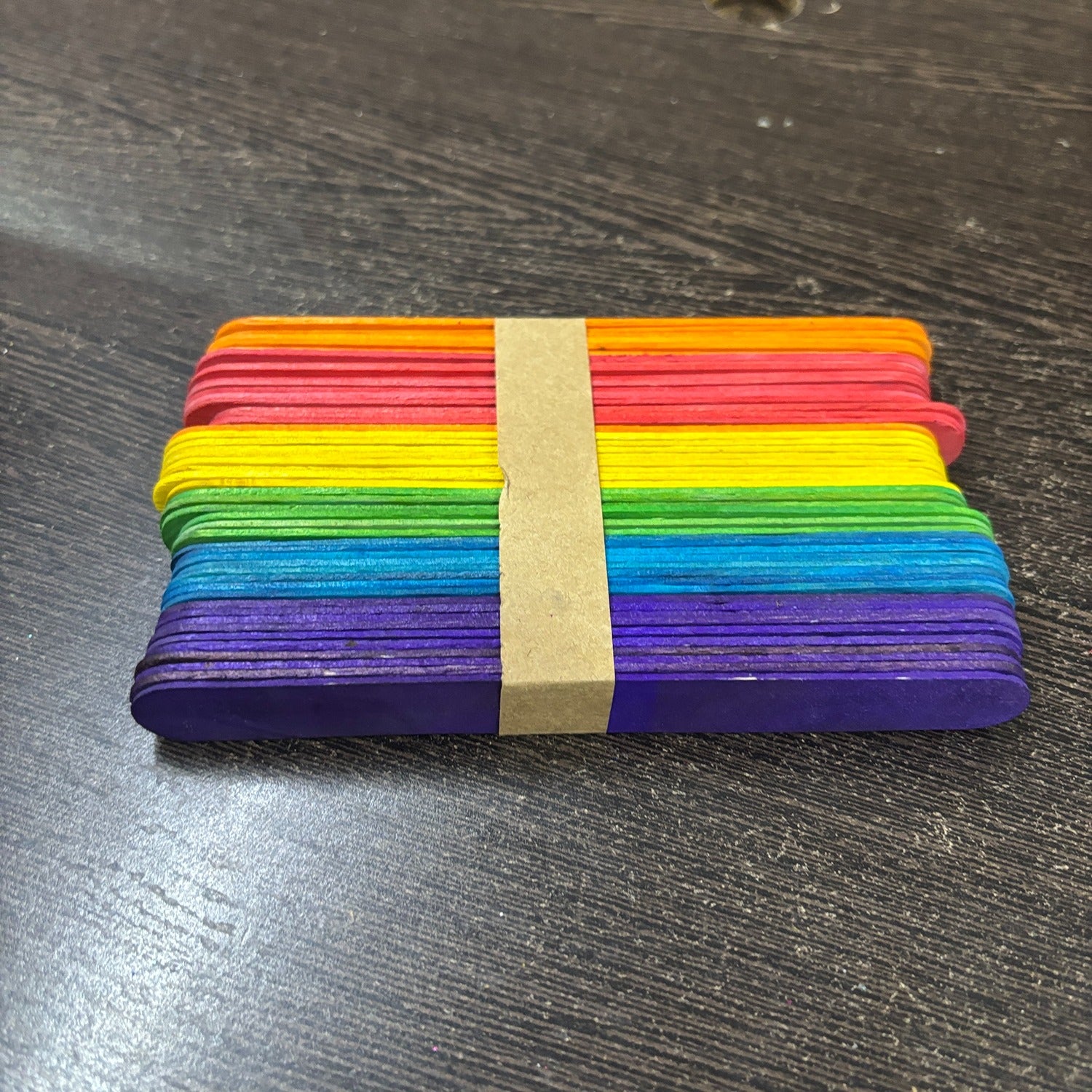 Multicolor Ice Cream Stick Wooden Ice Cream Sticks for Craft DIY Projects Stick for Craft Return Gift Kids Art Supplies - Pack Of 1 - Apkamart