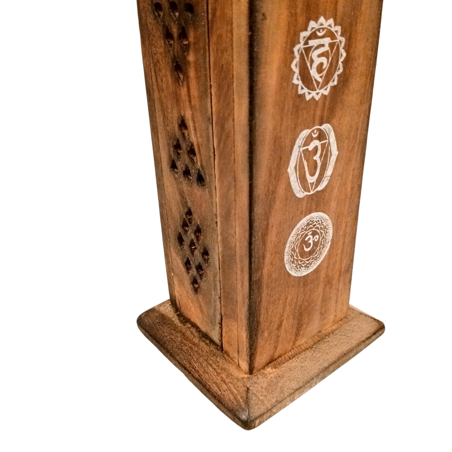 Agarbatti Incense Holder Box & Dhoop Stand | Wooden Sambrani | Ash Catcher Dhup Dani - For Temple, Pooja Room Décor, Puja Item for Home & Mandir - 12 Inch - Apkamart